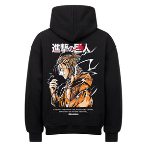 Attack On Titan Eren Hoodie im Oversized-Stil – Hochwertiges Anime Merchandise für Streetwear Fans und Attack On Titan Liebhaber