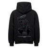 Berserk Guts Branded Swordsman Hoodie im Oversized-Stil – Hochwertiges Anime Merchandise für Streetwear Fans und Berserk Liebhaber.