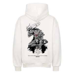 Berserk Guts Branded Swordsman Hoodie im Oversized-Stil – Hochwertiges Anime Merchandise für Streetwear Fans und Berserk Liebhaber.