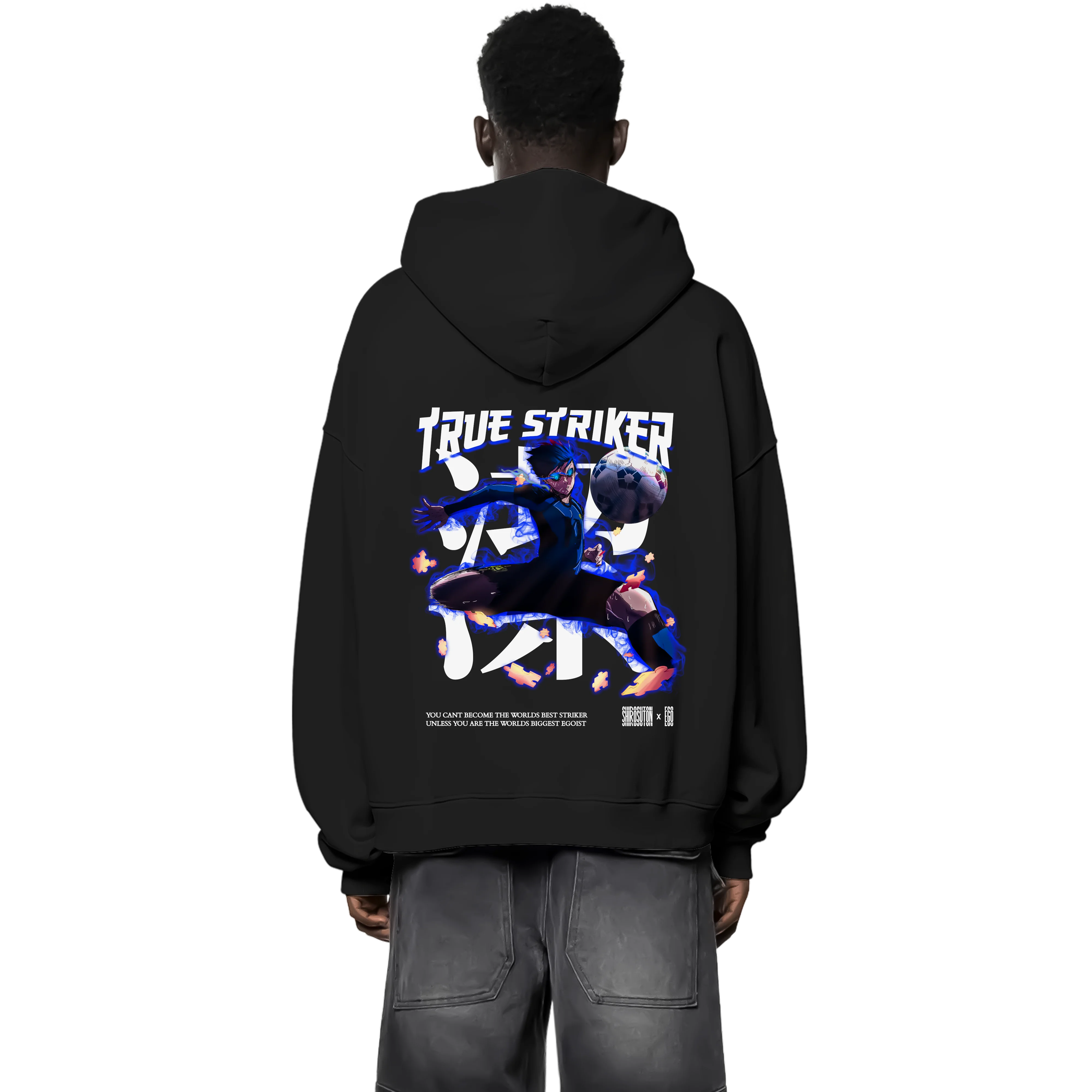 Blue Lock Isagi Zip Hoodie im Oversized-Stil – Hochwertiges Anime Merchandise für Streetwear Fans und Blue Lock Liebhaber.