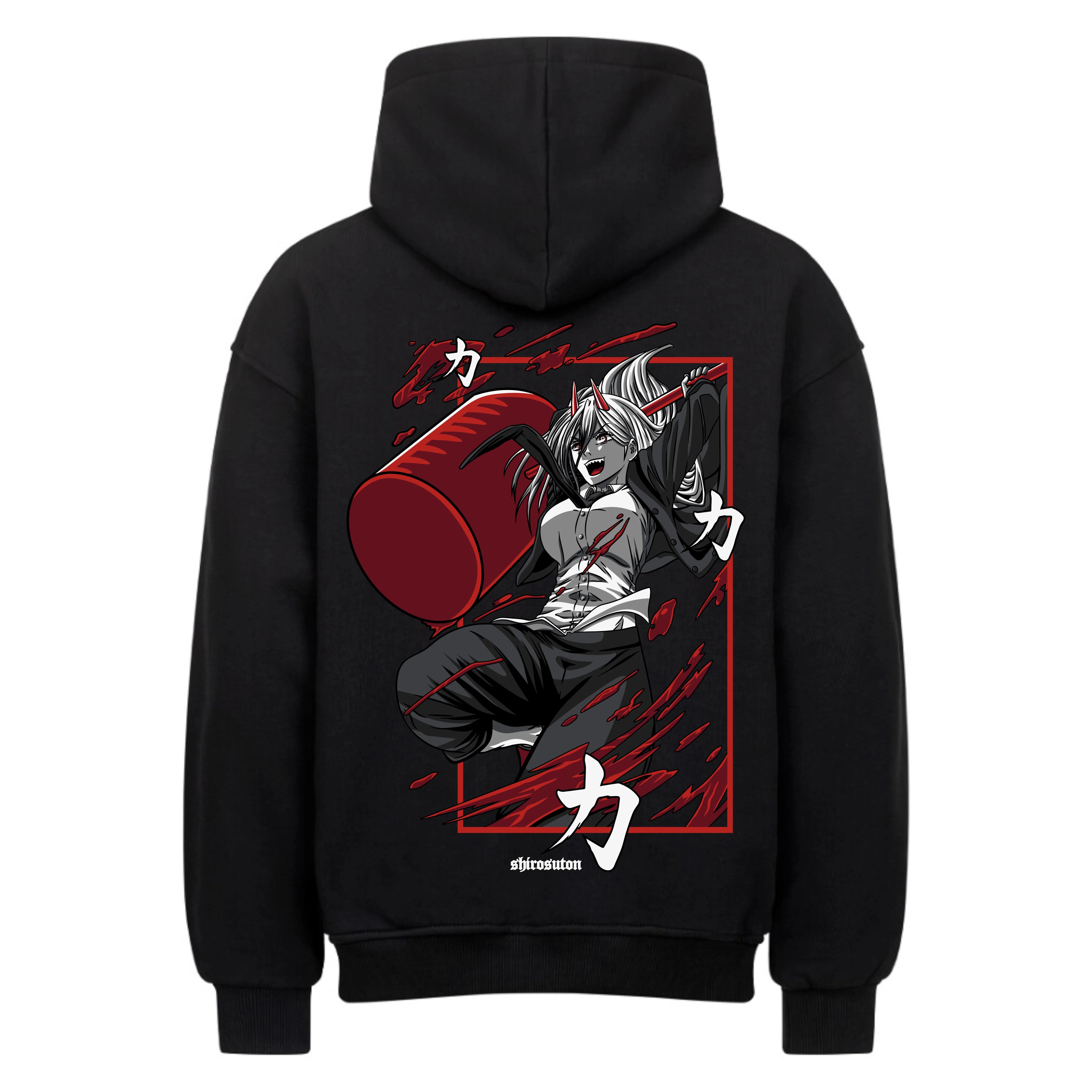 Chainsaw Man Power Hoodie im Oversized-Stil – Hochwertiges Anime Merchandise für Streetwear Fans und Chainsaw Man Liebhaber