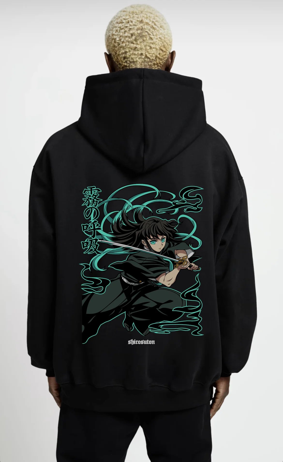 Demon Slayer Muichiro Hoodie im Oversized-Stil – Hochwertiges Anime Merchandise für Streetwear Fans und Demon Slayer Liebhaber