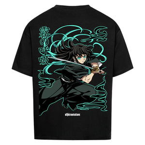 Demon Slayer Muichiro Tshirt im Oversized-Stil – Hochwertiges Anime Merchandise für Streetwear Fans und Demon Slayer Liebhaber.