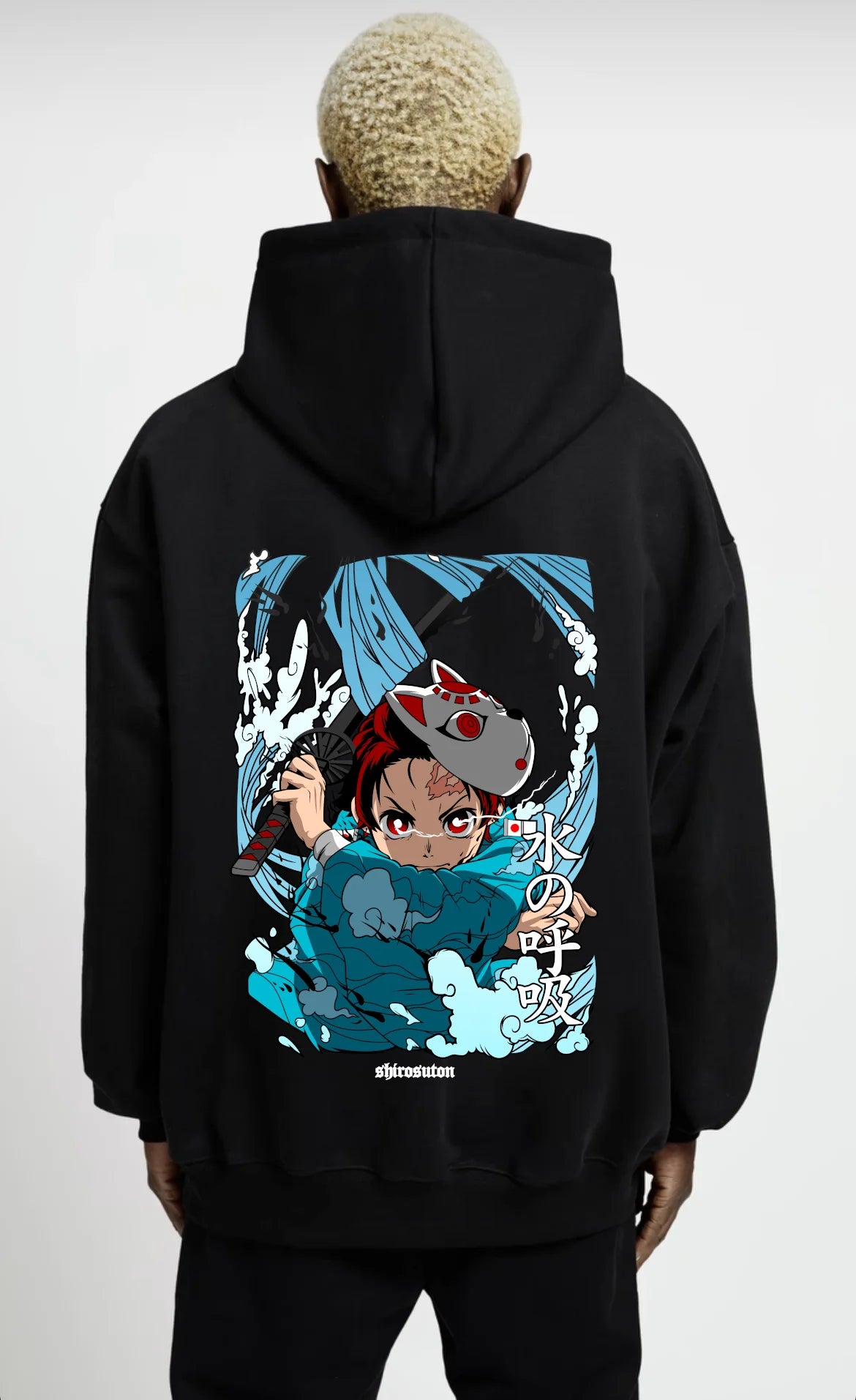 Demon Slayer Tanjiro Hoodie im Oversized-Stil – Hochwertiges Anime Merchandise für Streetwear Fans und Demon Slayer Liebhaber