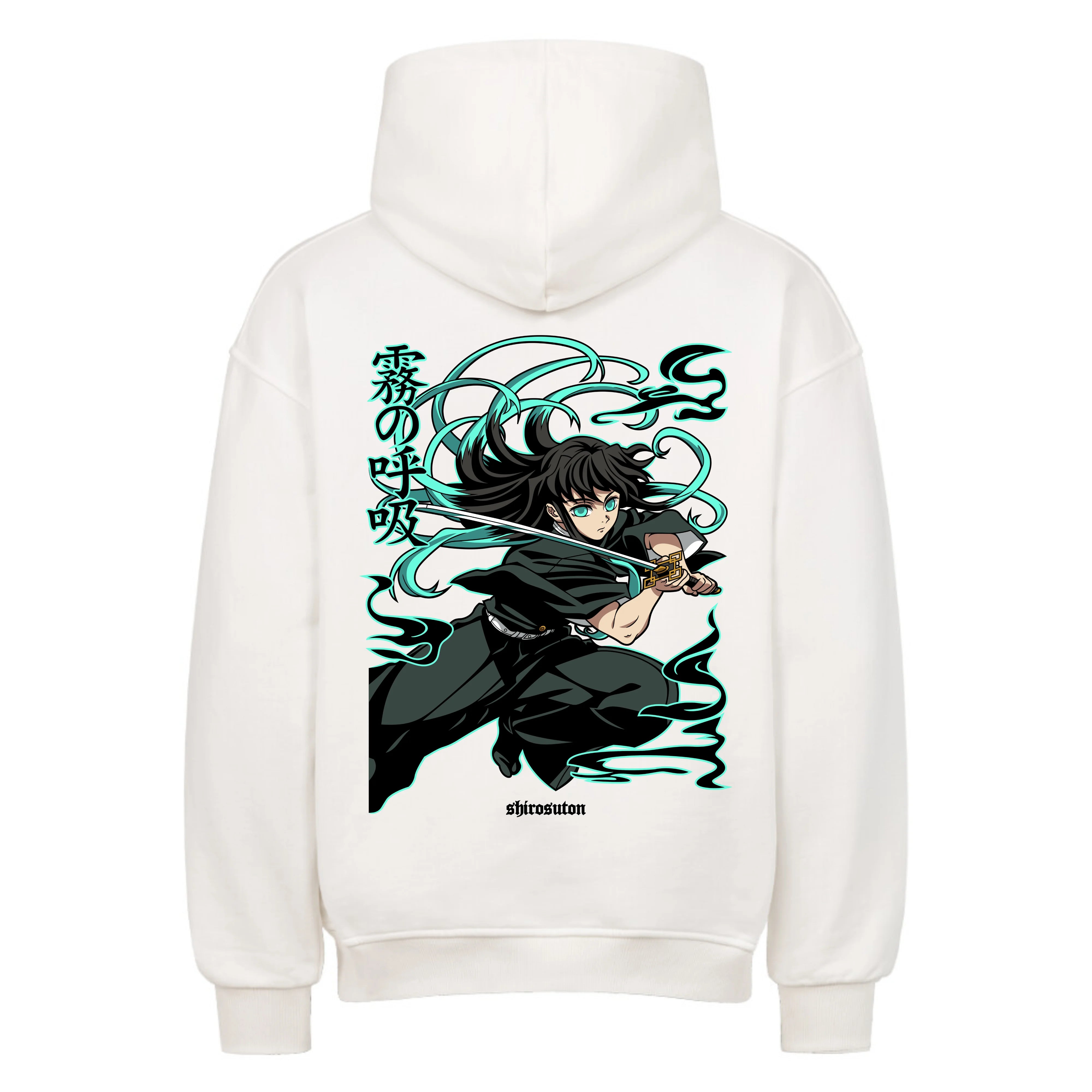 Demon Slayer Muichiro Hoodie im Oversized-Stil – Hochwertiges Anime Merchandise für Streetwear Fans und Demon Slayer Liebhaber