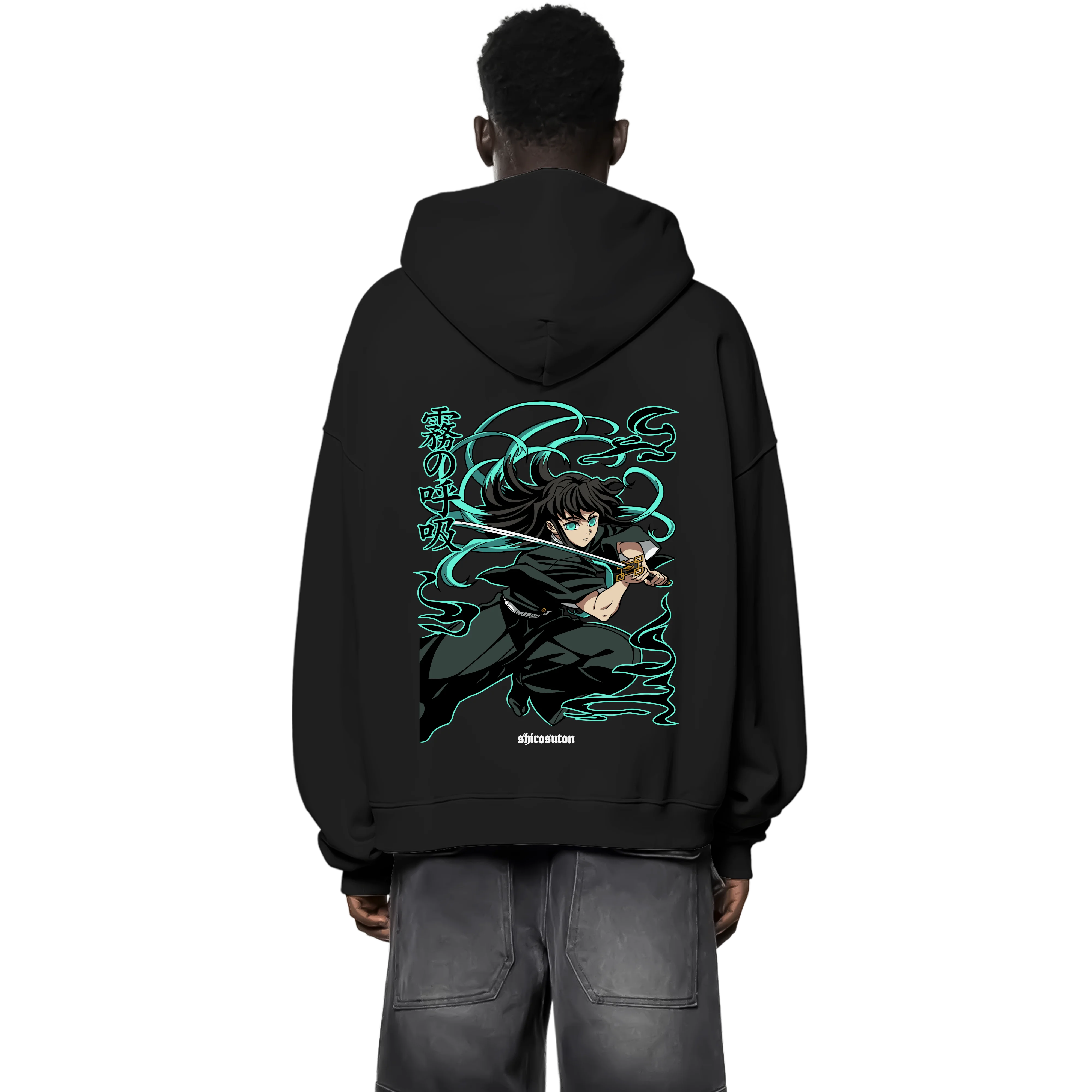 Demon Slayer Muichiro Zip Hoodie im Oversized-Stil – Hochwertiges Anime Merchandise für Streetwear Fans und Demon Slayer Liebhaber