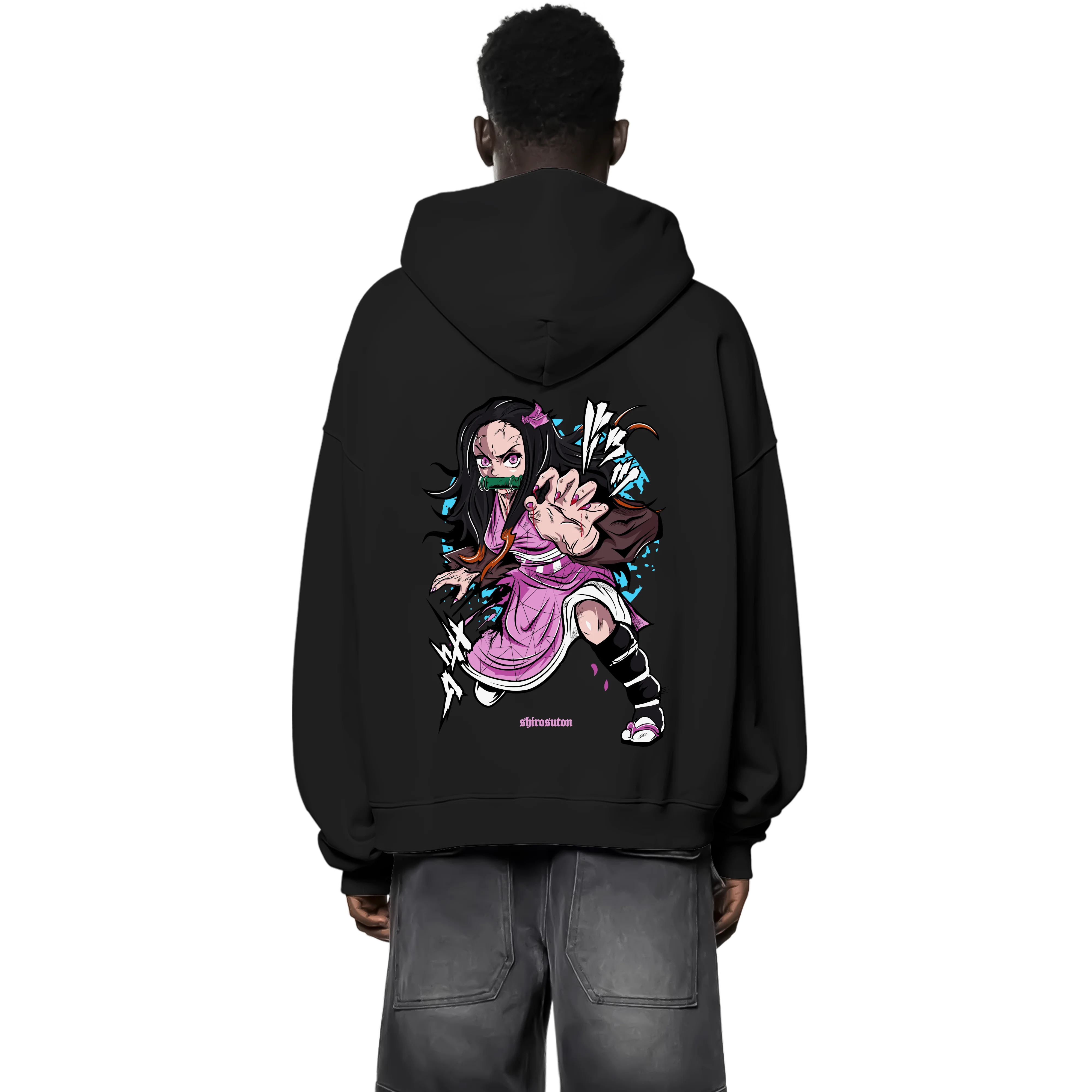 Demon Slayer Nezuko Hoodie im Oversized-Stil – Hochwertiges Anime Merchandise für Streetwear Fans und Demon Slayer Liebhaber