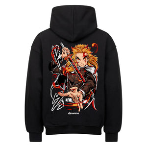 Demon Slayer Rengoku Hoodie im Oversized-Stil – Hochwertiges Anime Merchandise für Streetwear Fans und Demon Slayer Liebhaber