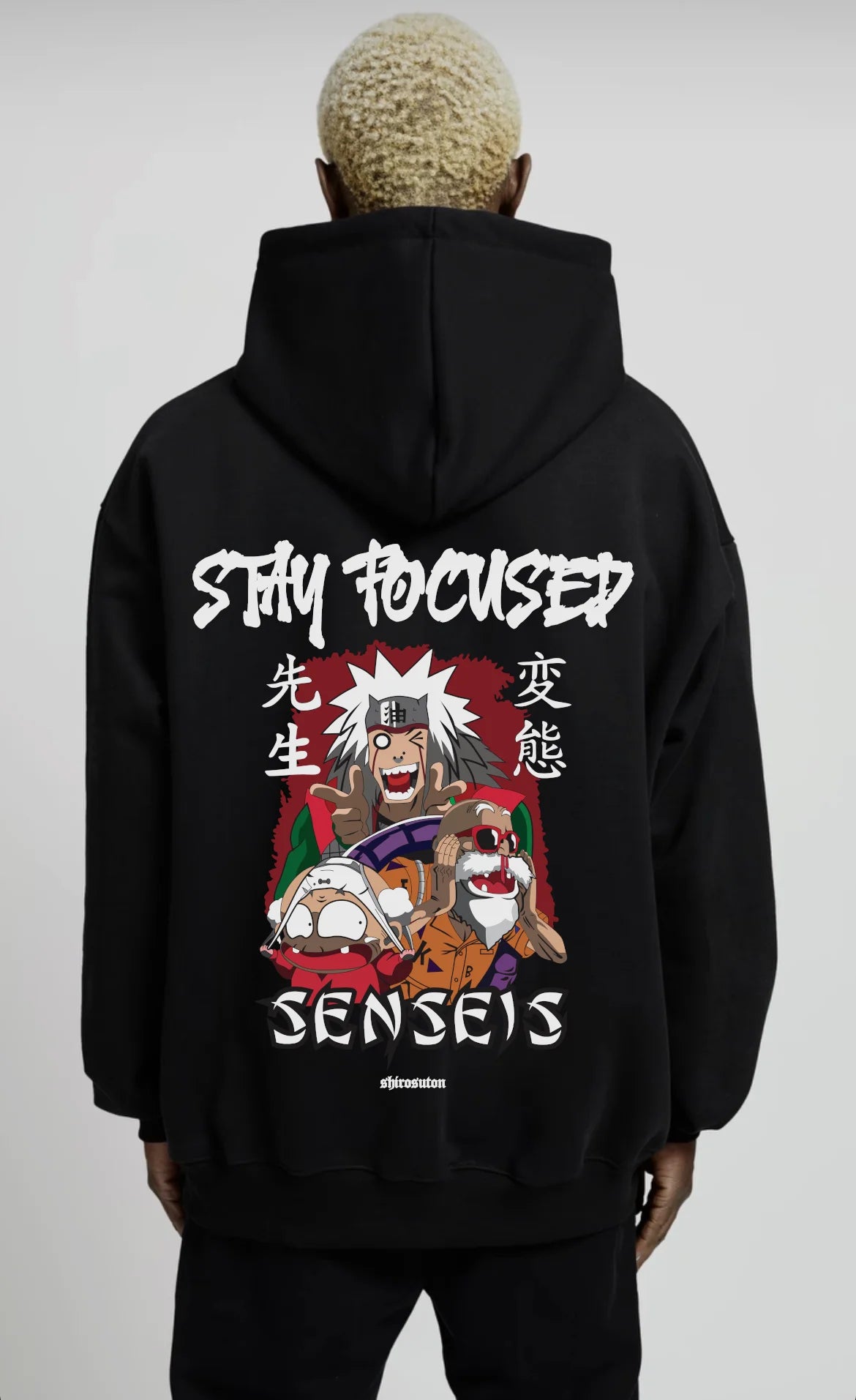 Naruto Dragonball Senseis Hoodie im Oversized-Stil – Hochwertiges Anime Merchandise für Gymwear Fans und Naruto Liebhaber.