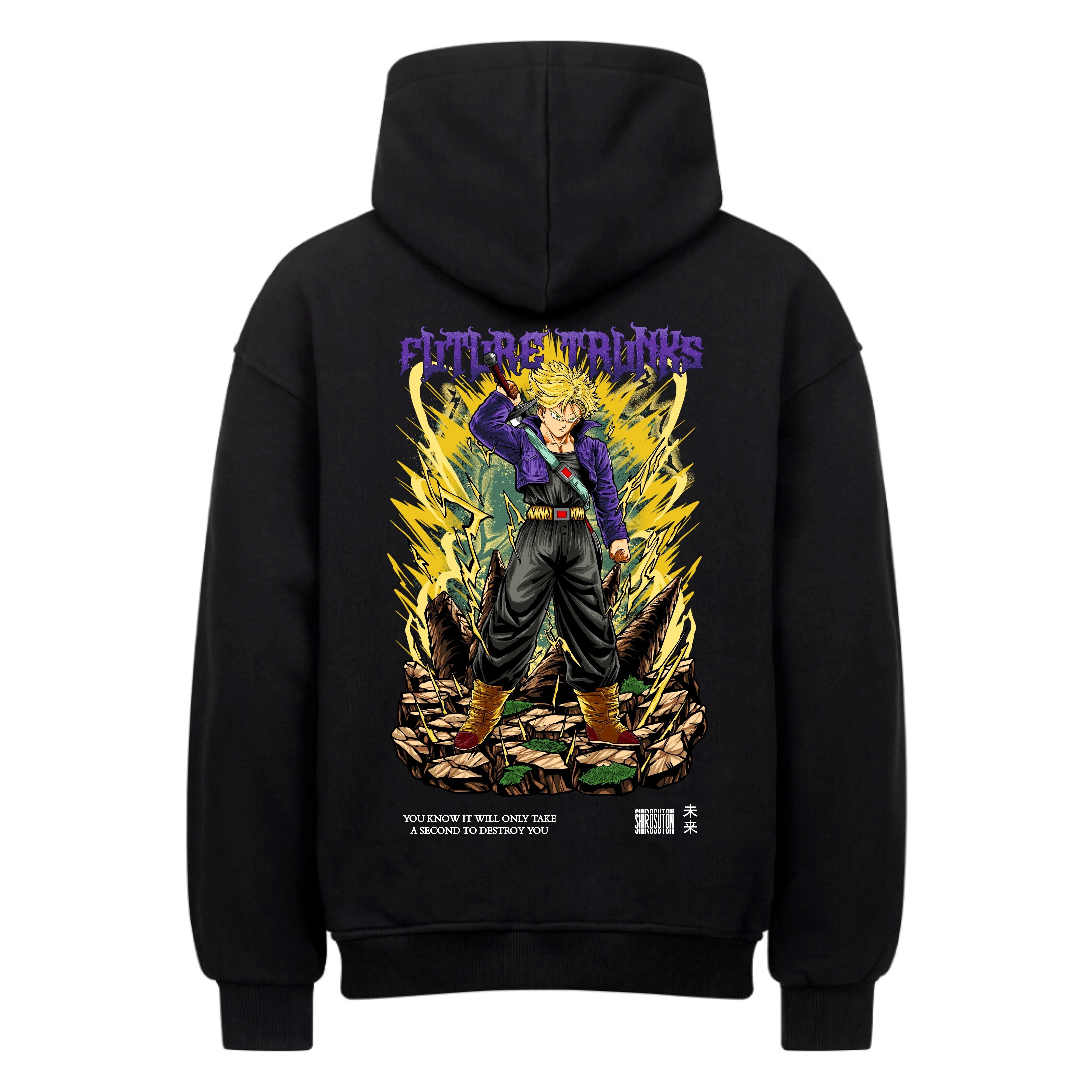 Dragon Ball Trunks Hoodie im Oversized-Stil – Hochwertiges Anime Merchandise für Streetwear Fans und Dragon Ball Liebhaber