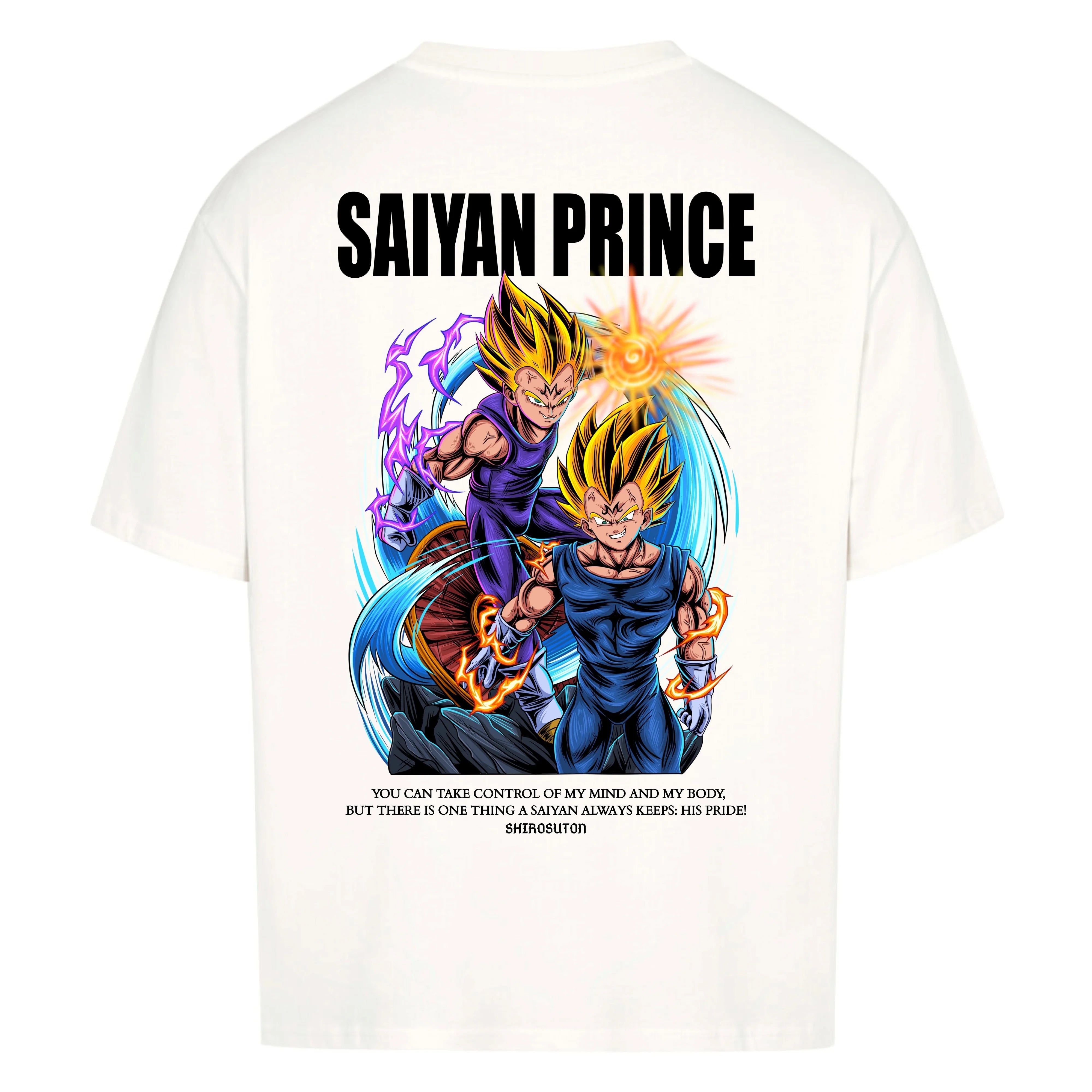 Dragon Ball Vegeta T-Shirt im Oversized-Stil – Hochwertiges Anime Merchandise für Streetwear Fans und Dragon Ball Liebhaber.