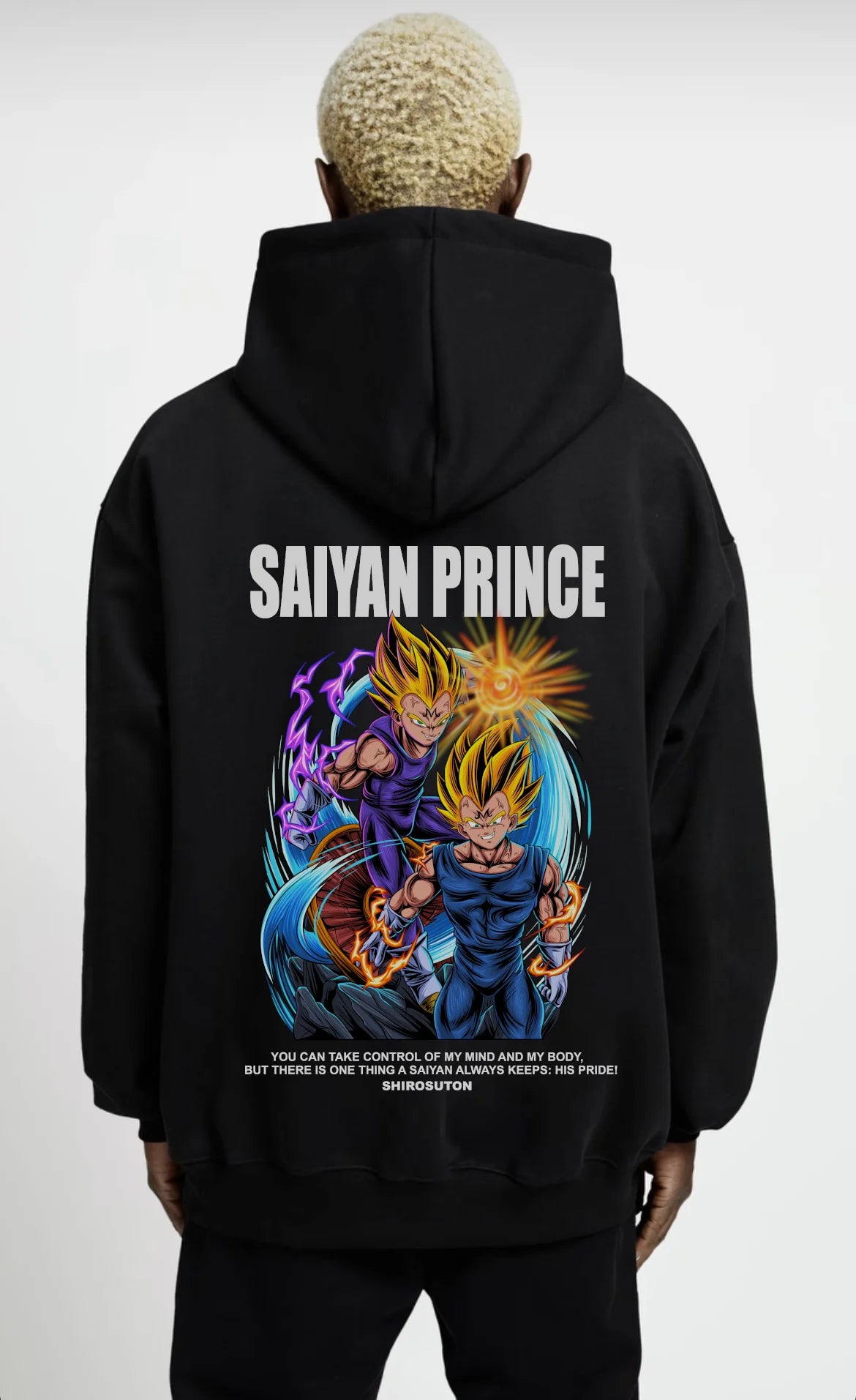 Dragon Ball Vegeta Hoodie im Oversized-Stil – Hochwertiges Anime Merchandise für Streetwear Fans und Dragon Ball Liebhaber