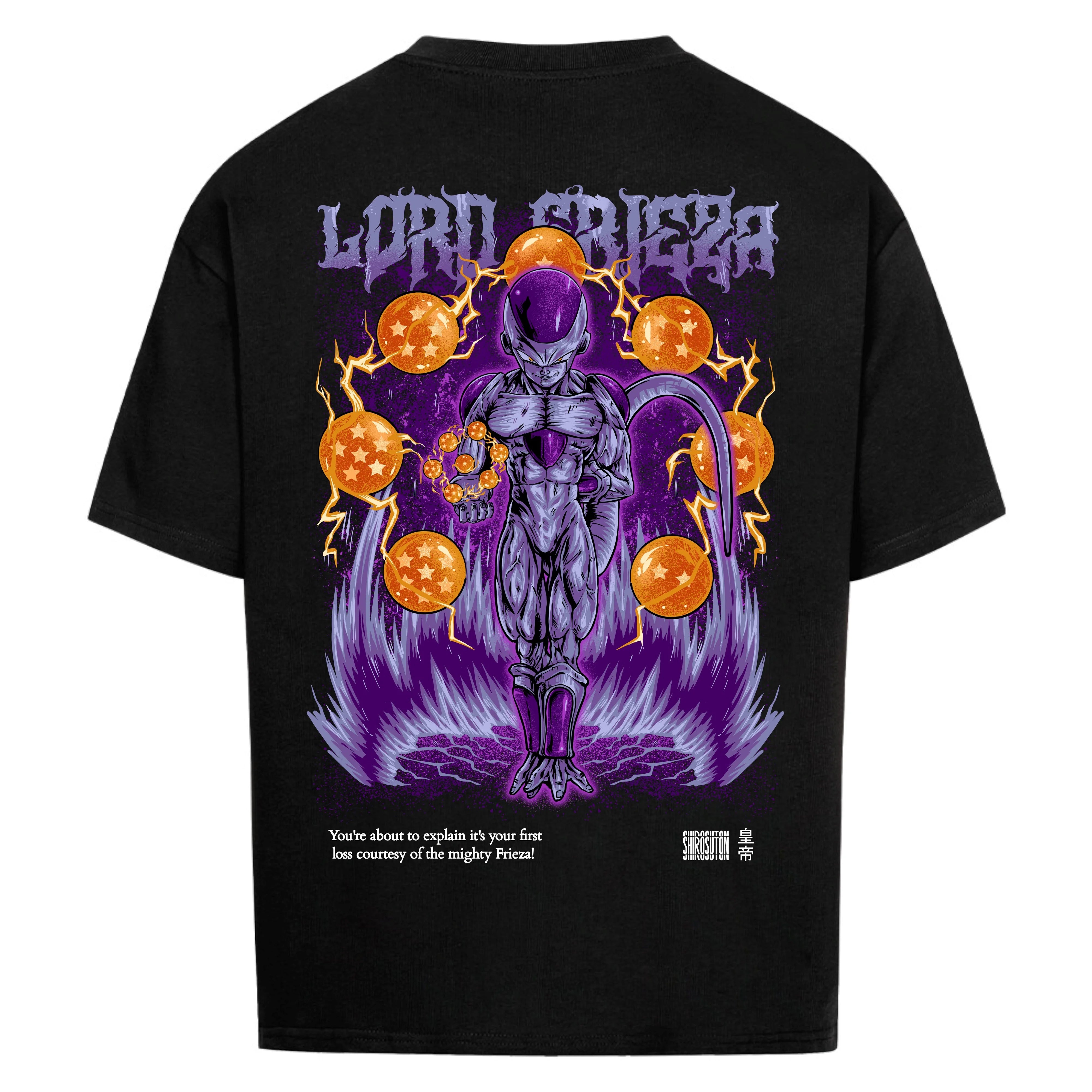 Dragon Ball Frieza T-Shirt im Oversized-Stil – Hochwertiges Anime Merchandise für Streetwear Fans und Dragon Ball Liebhaber.