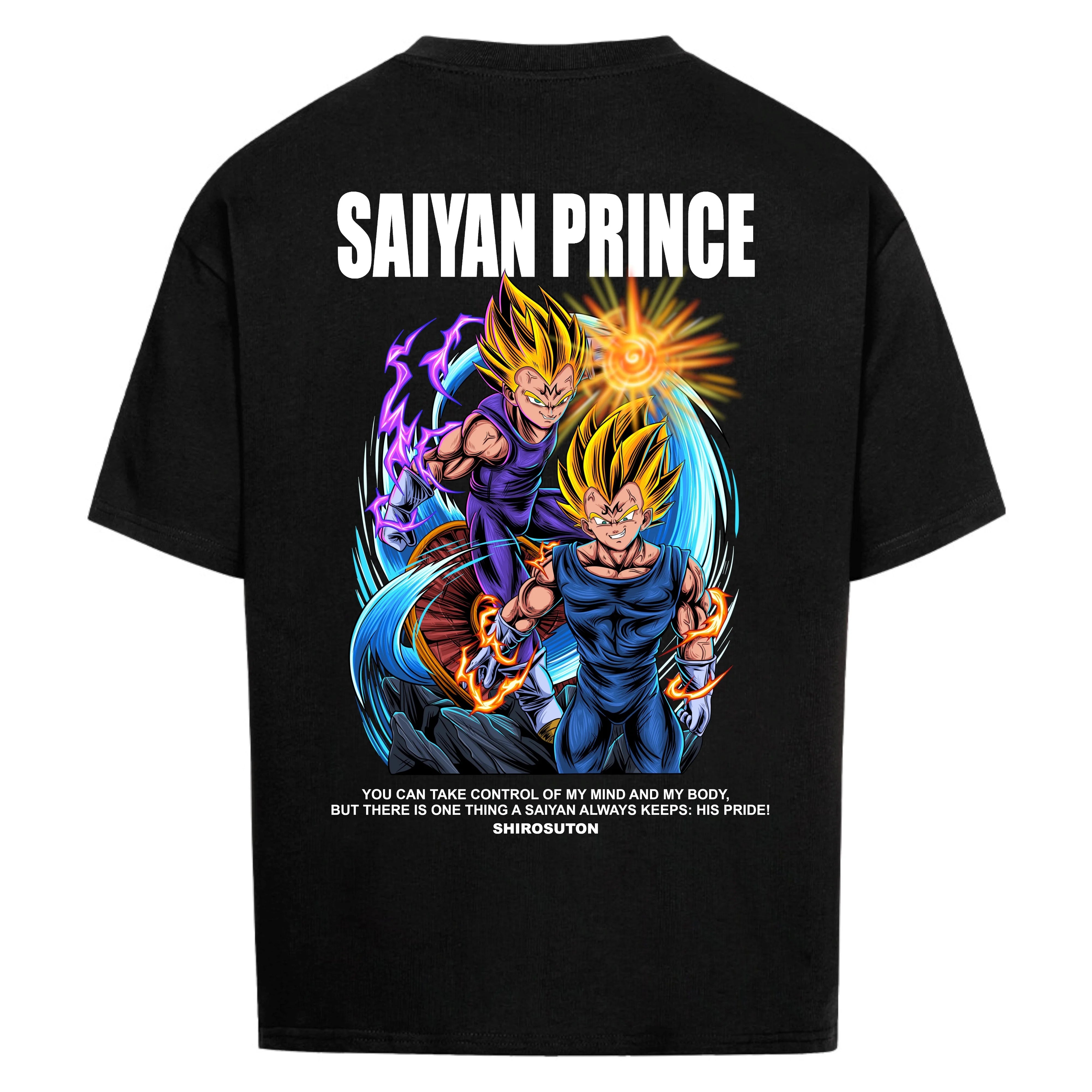 Dragon Ball Vegeta T-Shirt im Oversized-Stil – Hochwertiges Anime Merchandise für Streetwear Fans und Dragon Ball Liebhaber.