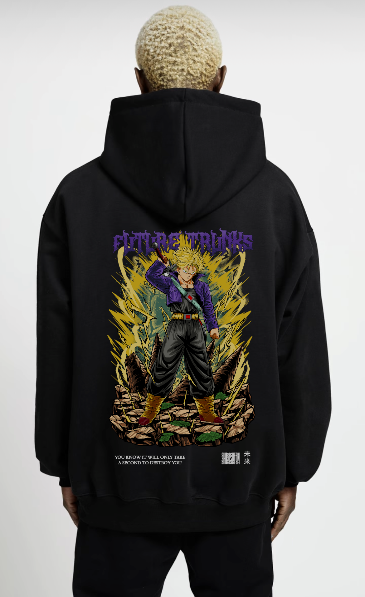 Dragon Ball Trunks Hoodie im Oversized-Stil – Hochwertiges Anime Merchandise für Streetwear Fans und Dragon Ball Liebhaber