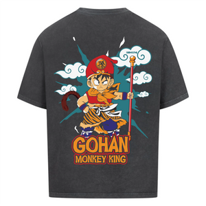 Gohan Tshirt im Oversized Stil - Hochwertiges Anime Merchandise für Streetwear und Dragon Ball Liebbhaber