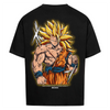 Dragon Ball Goku Super Saiyan 3 Tshirt im Oversized-Stil – Hochwertiges Anime Merchandise für Streetwear Fans und Dragon Ball Liebhaber.