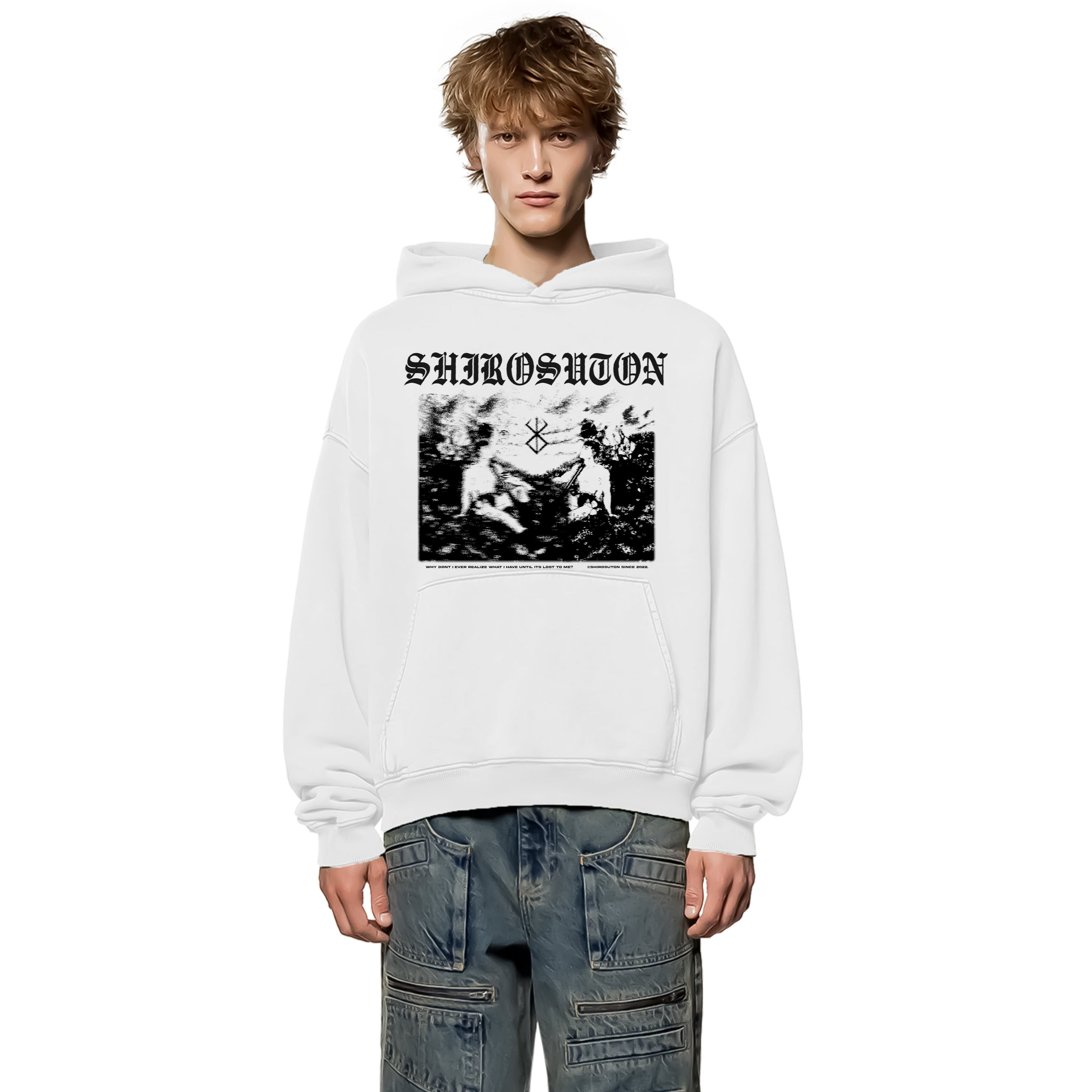 Berserk Guts & Casca Hoodie im Oversized-Stil – Hochwertiges Anime Merchandise für Streetwear Fans und Berserk Liebhaber.