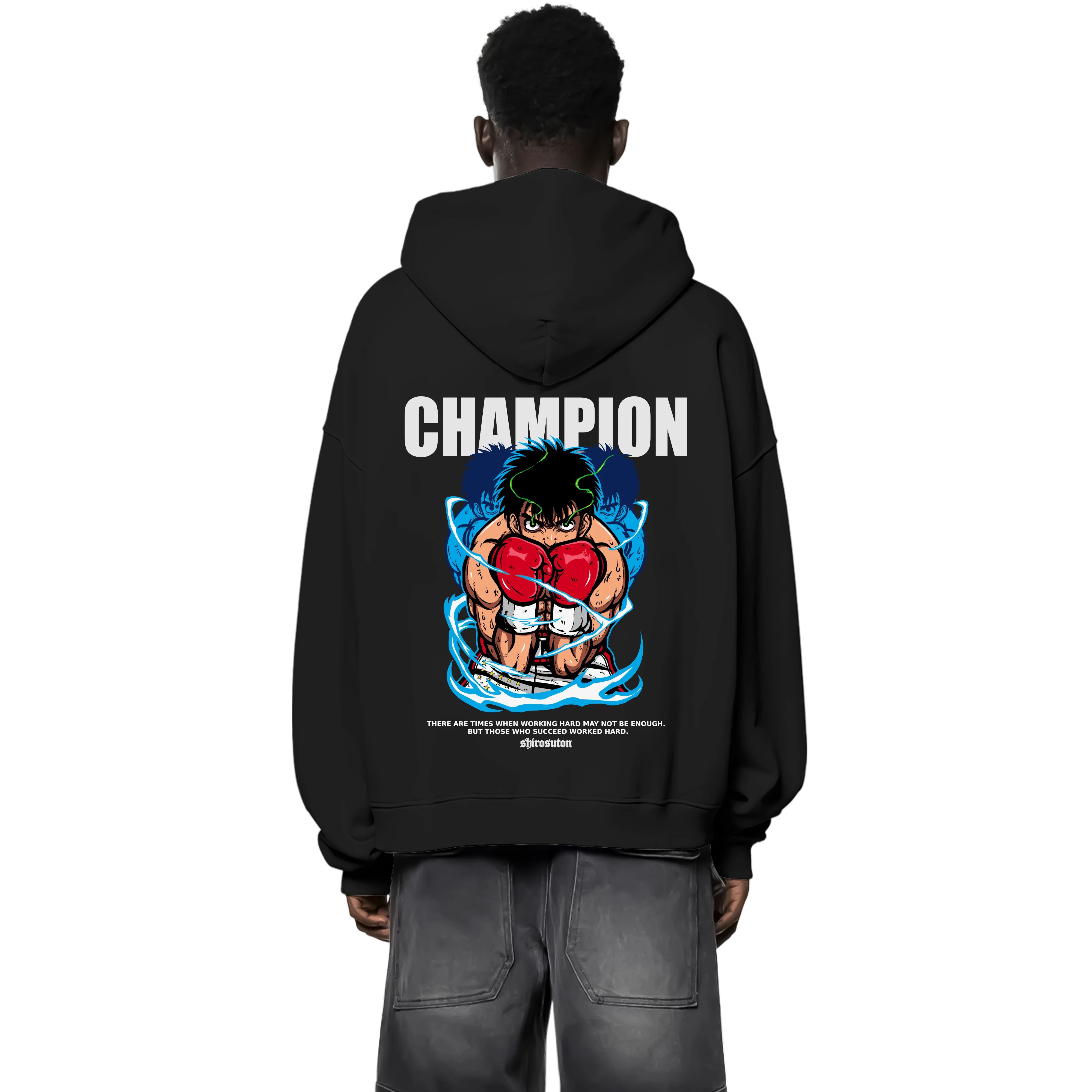 Hajime no Ippo Hoodie im Oversized-Stil – Hochwertiges Anime Merchandise für Streetwear Fans und Hajime no Ippo Liebhaber.