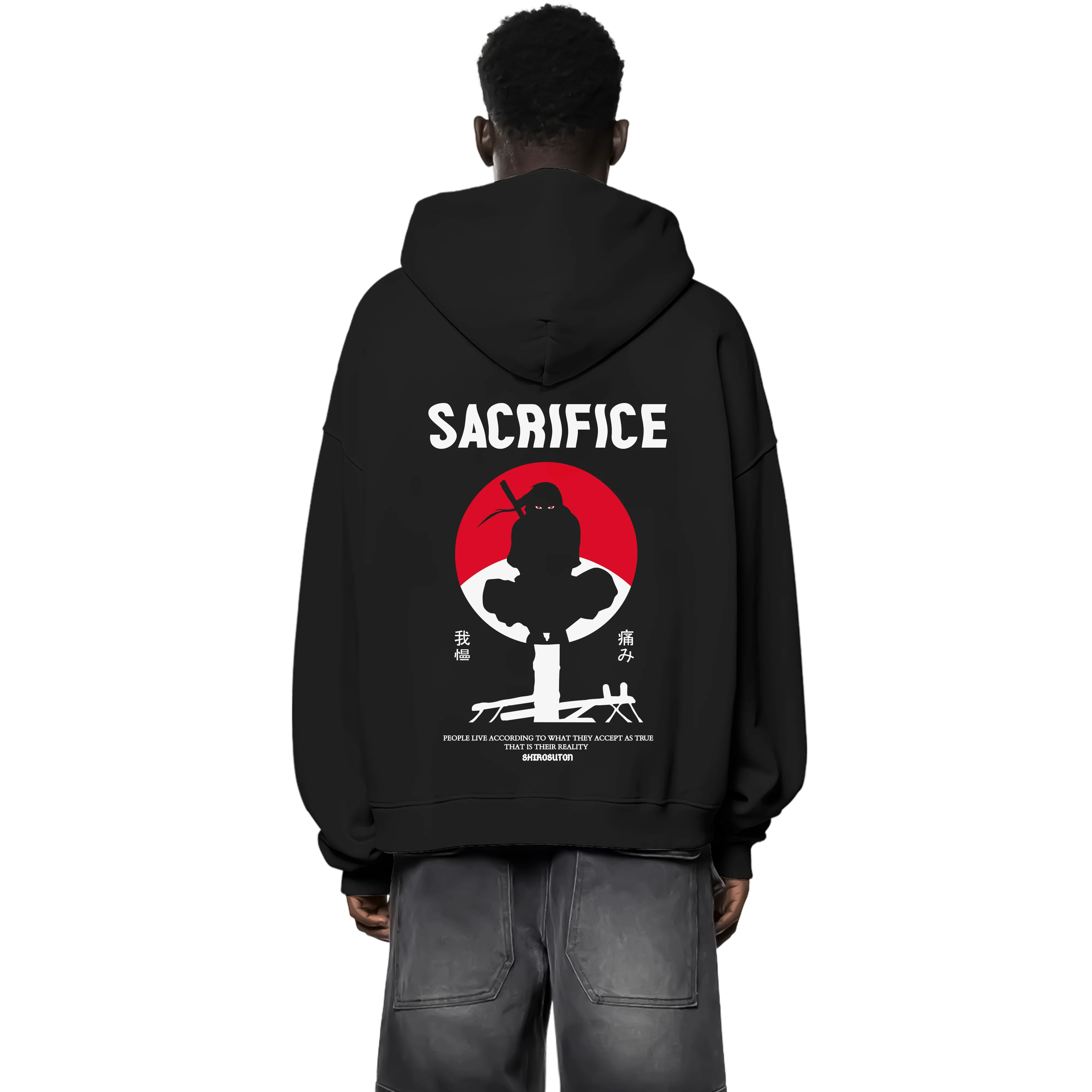 Naruto Itachi Hoodie im Oversized-Stil – Hochwertiges Anime Merchandise für Streetwear Fans und Itachi Liebhaber.