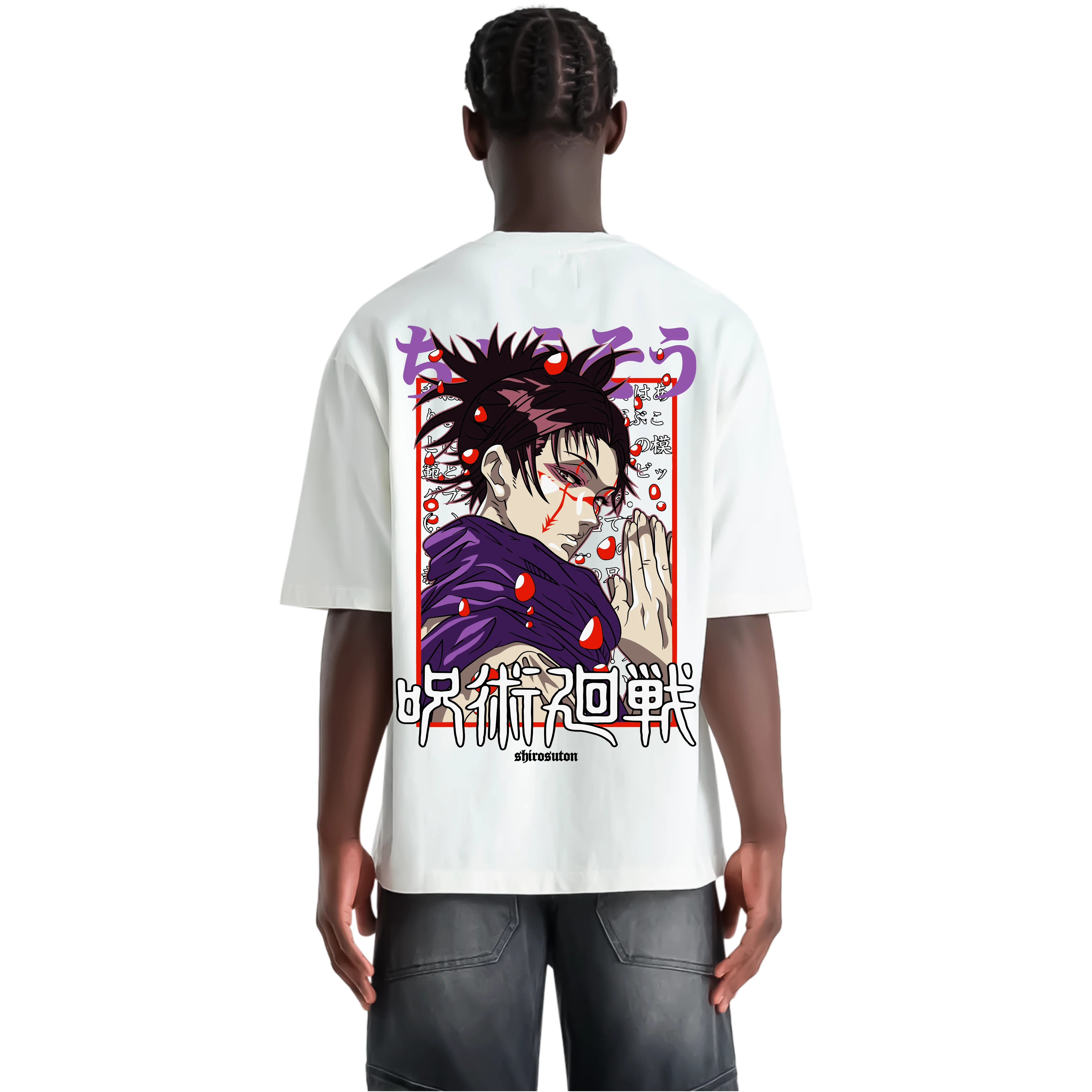 Jujutsu Kaisen Choso T-Shirt im Oversized-Stil – Hochwertiges Anime Merchandise für Streetwear Fans und Jujutsu Kaisen Liebhaber.