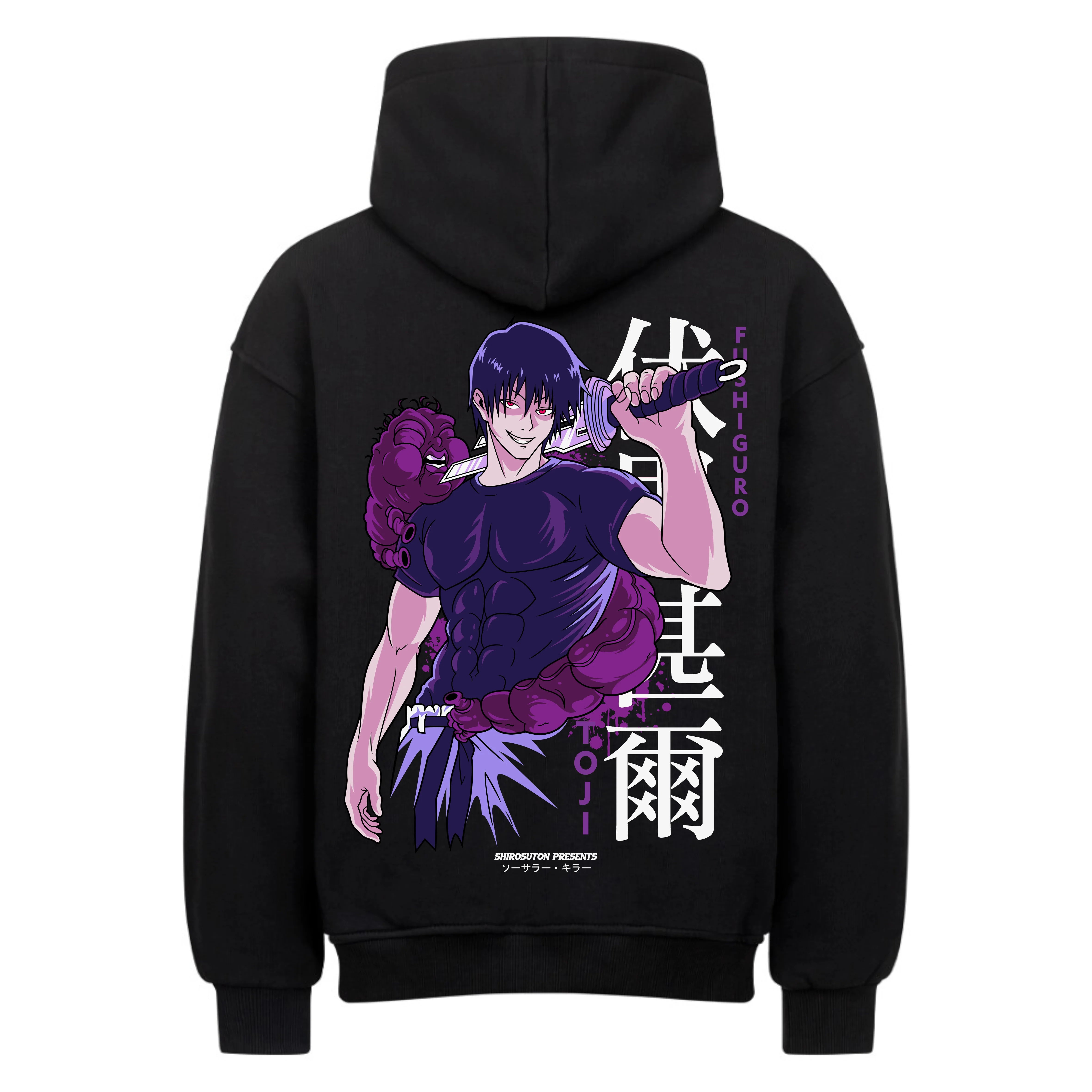 Jujutsu Kaisen Toji Hoodie im Oversized-Stil – Hochwertiges Anime Merchandise für Streetwear Fans und Jujutsu Kaisen Liebhaber.