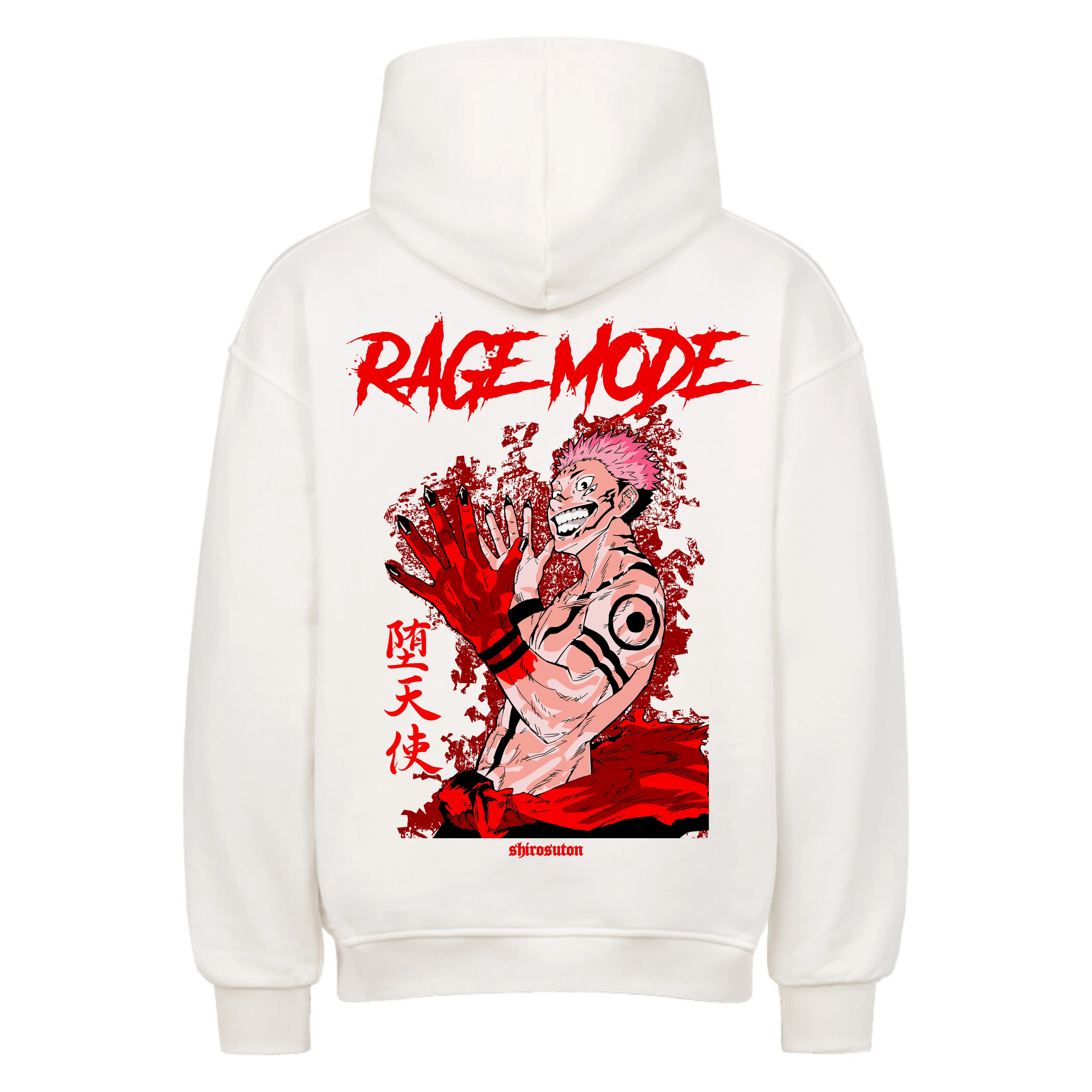 Jujutsu Kaisen Ryomen Sukuna Hoodie im Oversized-Stil – Hochwertiges Anime Merchandise für Gymwear Fans und Jujutsu Kaisen Liebhaber.