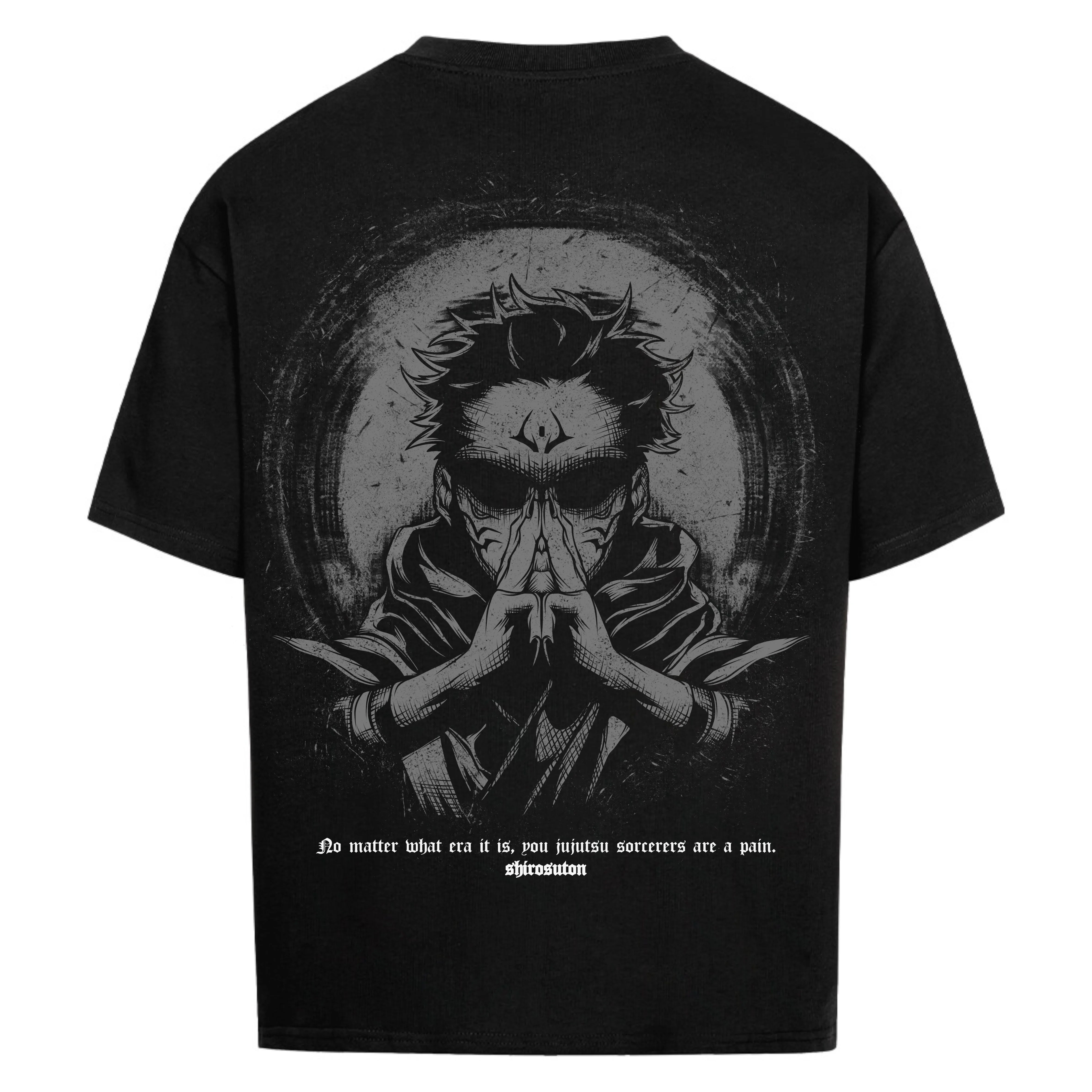 Jujutsu Kaisen Sukuna T-Shirt im Oversized-Stil – Hochwertiges Anime Merchandise für Streetwear Fans und Jujutsu Kaisen Liebhaber.