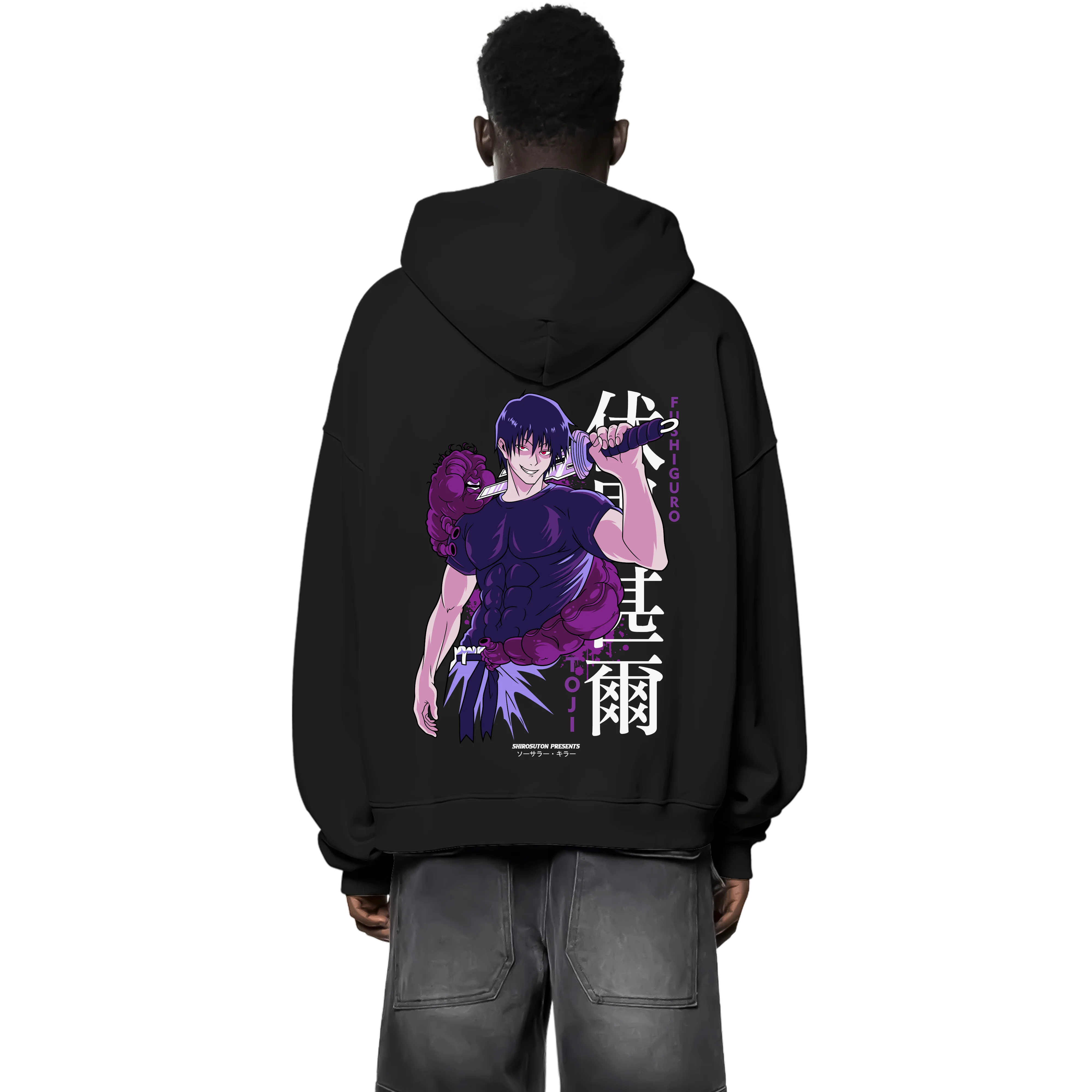 Jujutsu Kaisen Toji Zip Hoodie im Oversized-Stil – Hochwertiges Anime Merchandise für Streetwear Fans und Jujutsu Kaisen Liebhaber