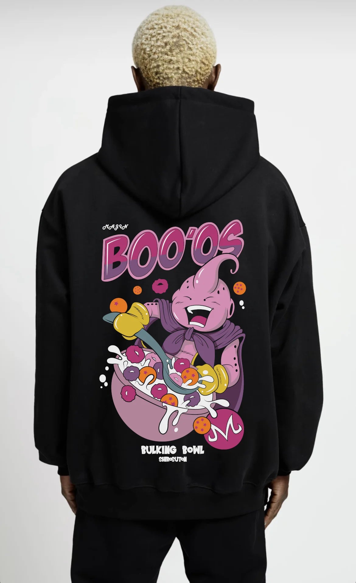 Dragon Ball Majin Boo Hoodie im Oversized-Stil – Hochwertiges Anime Merchandise für Streetwear Fans und Dragon Ball Liebhaber