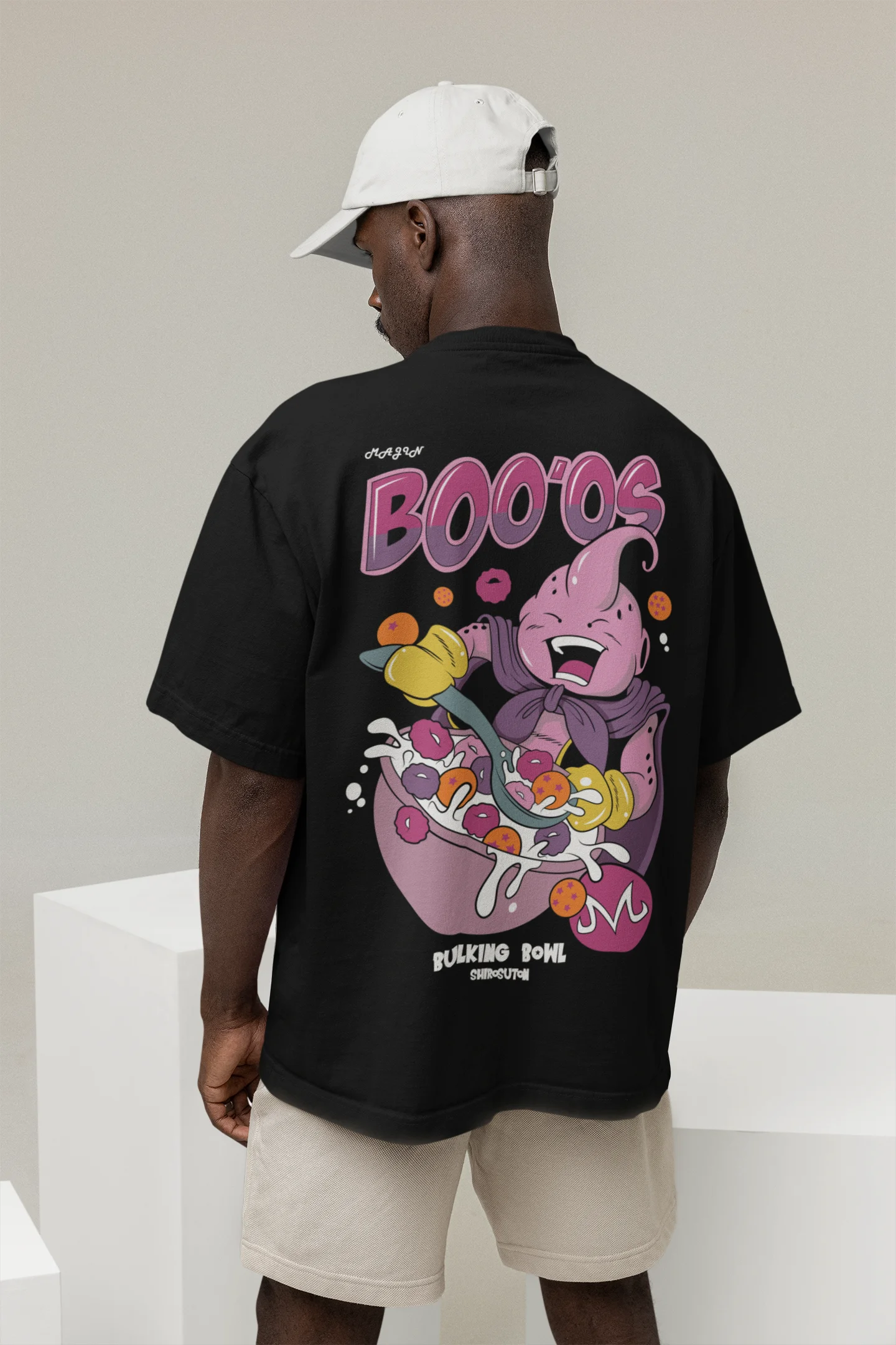 Dragon Ball Majin Boo T-Shirt im Oversized-Stil – Hochwertiges Anime Merchandise für Streetwear Fans und Dragon Ball Liebhaber.