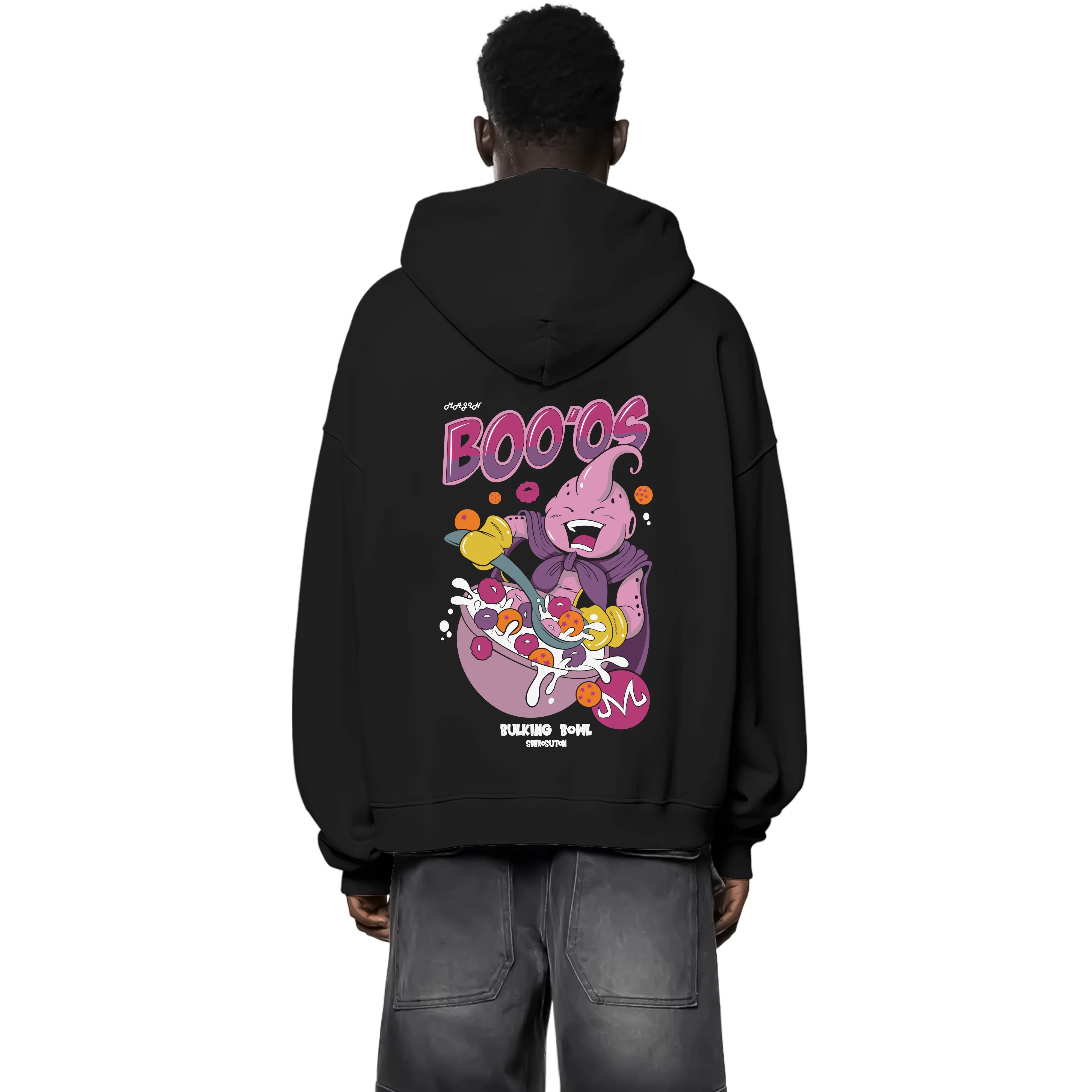 Dragon Ball Majin Boo Hoodie im Oversized-Stil – Hochwertiges Anime Merchandise für Streetwear Fans und Dragon Ball Liebhaber.