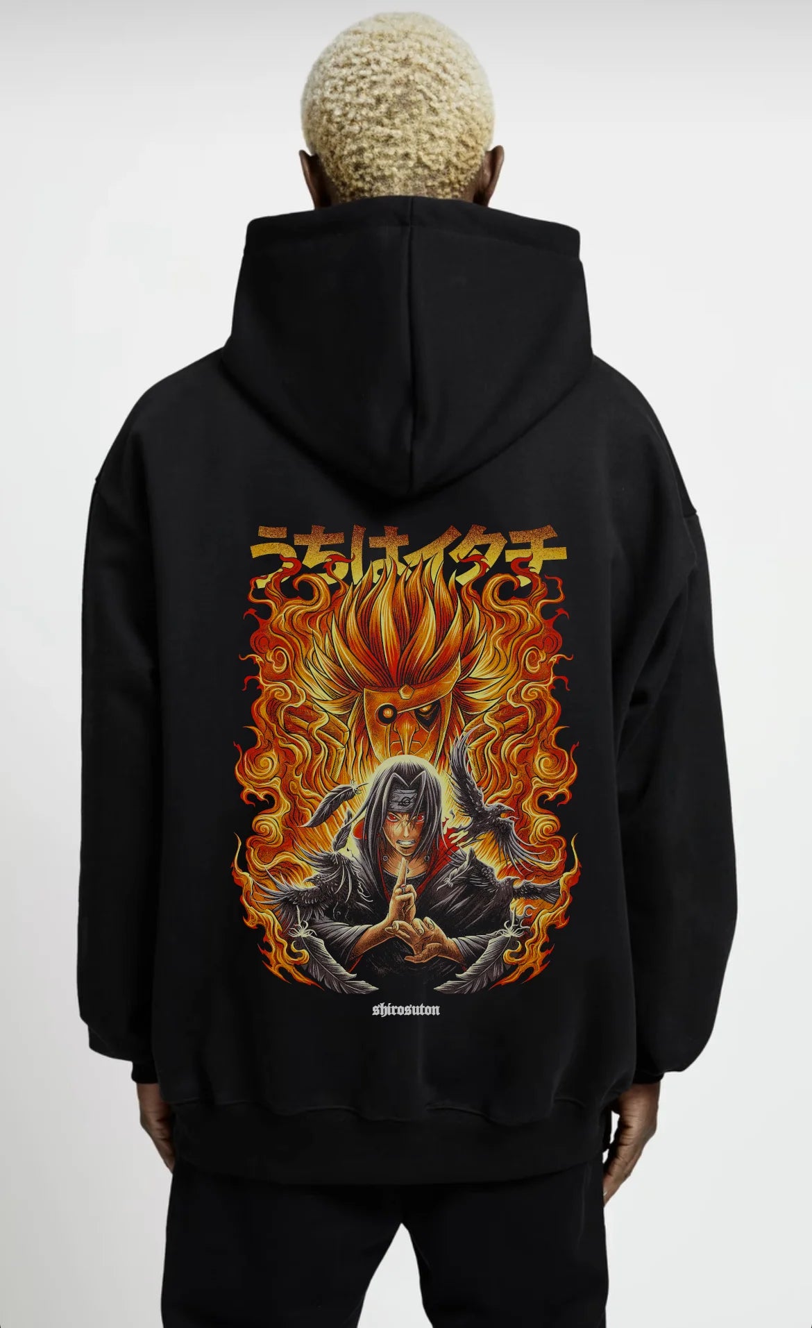 Naruto Itachi Hoodie im Oversized-Stil – Hochwertiges Anime Merchandise für Streetwear Fans und Itachi Liebhaber.