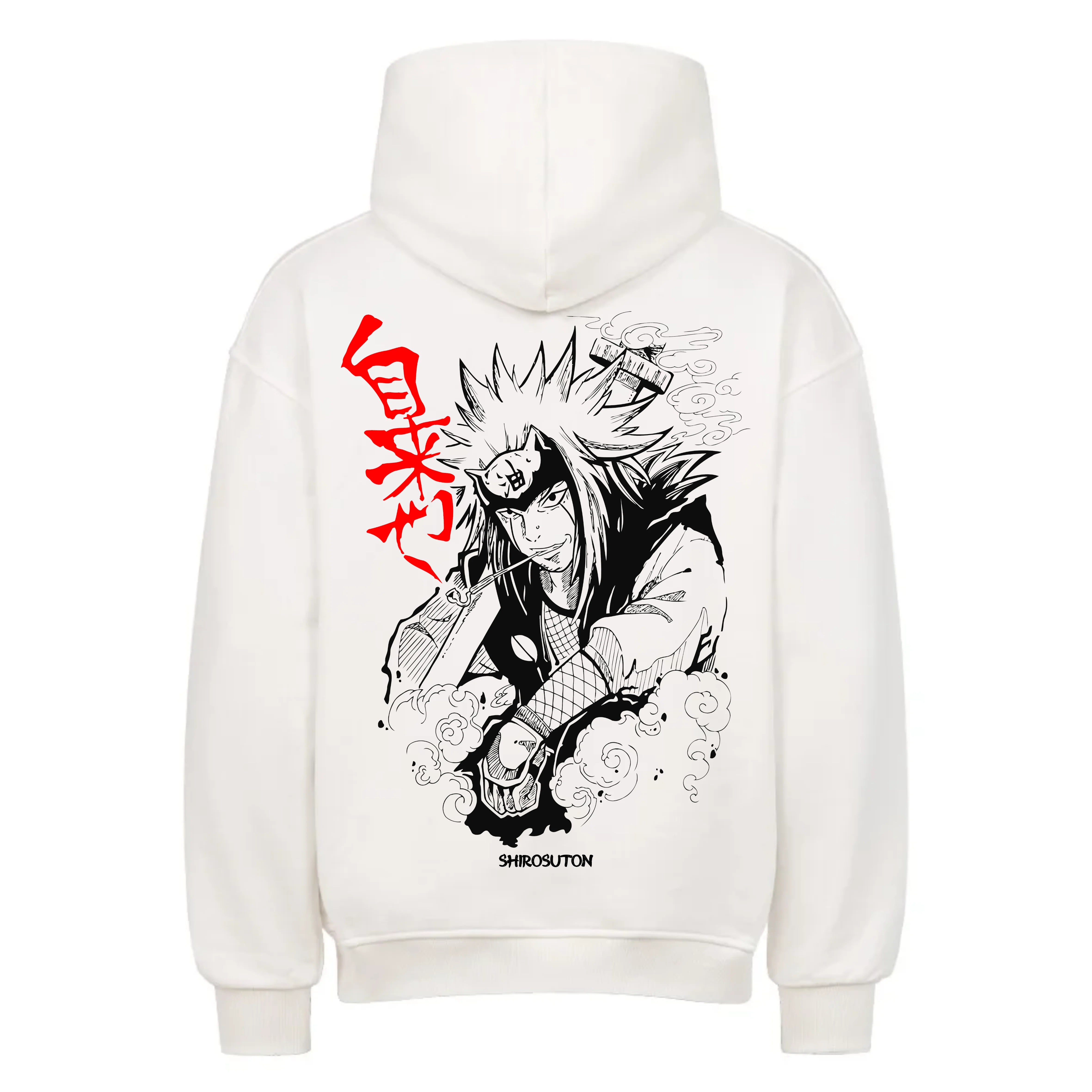 Naruto Jiraiya Hoodie im Oversized-Stil – Hochwertiges Anime Merchandise für Streetwear Fans und Jiraiya Liebhaber.