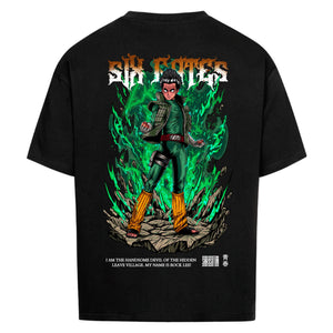 Rock Lee T-Shirt im Oversized-Stil – Hochwertiges Anime Merchandise für Streetwear Fans und Naruto Liebhaber.