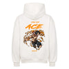 One Piece Ace Fire Fist Hoodie im Oversized-Stil – Hochwertiges Anime Merchandise für Streetwear Fans und One Piece Liebhaber.