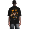 One Piece Ace Fire Fist T-Shirt im Oversized-Stil – Hochwertiges Anime Merchandise für Streetwear Fans und One Piece Liebhaber.