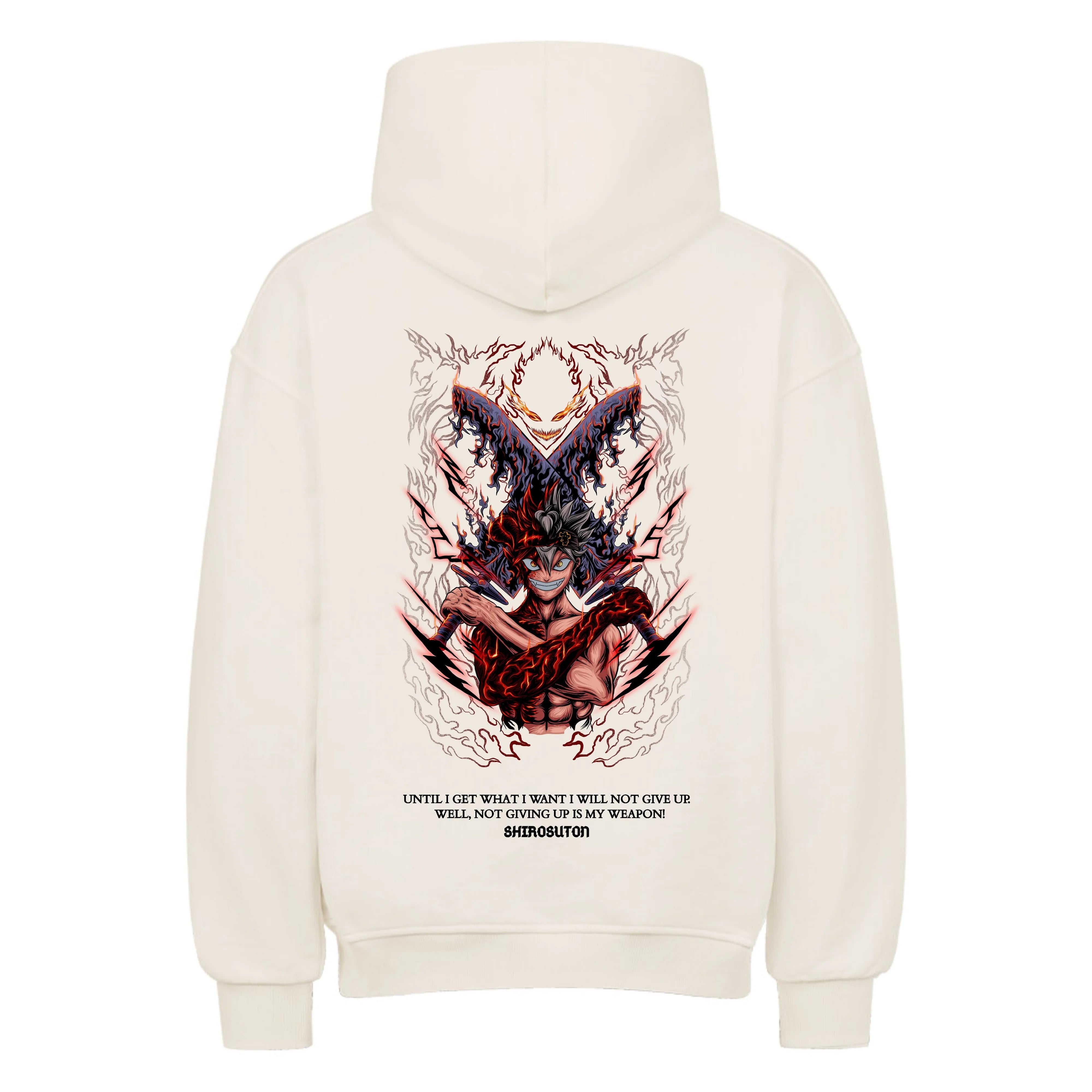 Black Clover Asta Magic Knight Hoodie im Oversized-Stil – Hochwertiges Anime Merchandise für Streetwear Fans und Black Clover Liebhaber