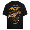 One Piece Ace Fire Fist T-Shirt im Oversized-Stil – Hochwertiges Anime Merchandise für Streetwear Fans und One Piece Liebhaber.