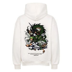 One Piece Zoro Hoodie im Oversized-Stil – Hochwertiges Anime Merchandise für Streetwear Fans und One Piece Liebhaber.