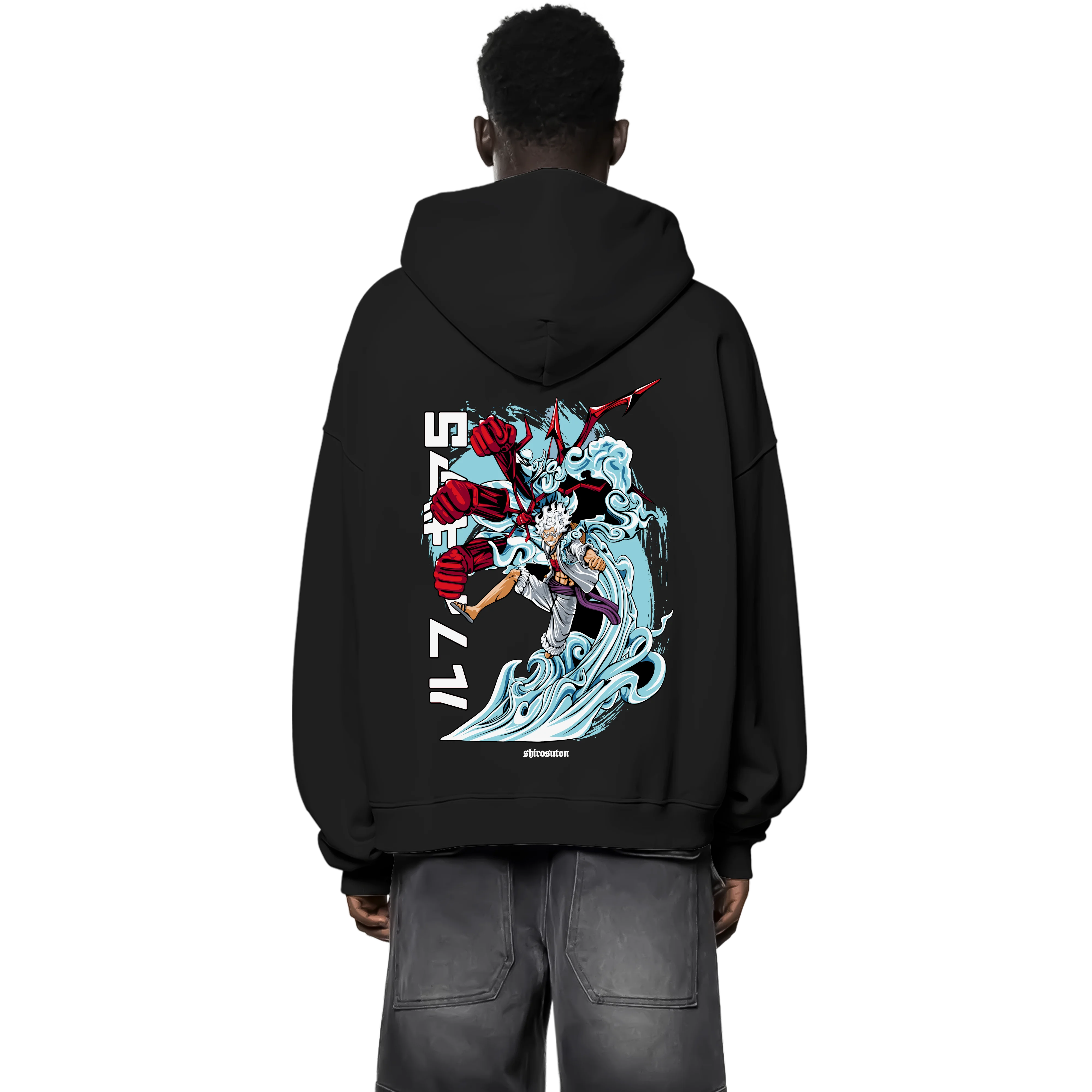 One Piece Luffy Zip Hoodie im Oversized-Stil – Hochwertiges Anime Merchandise für Streetwear Fans und One Piece Liebhaber