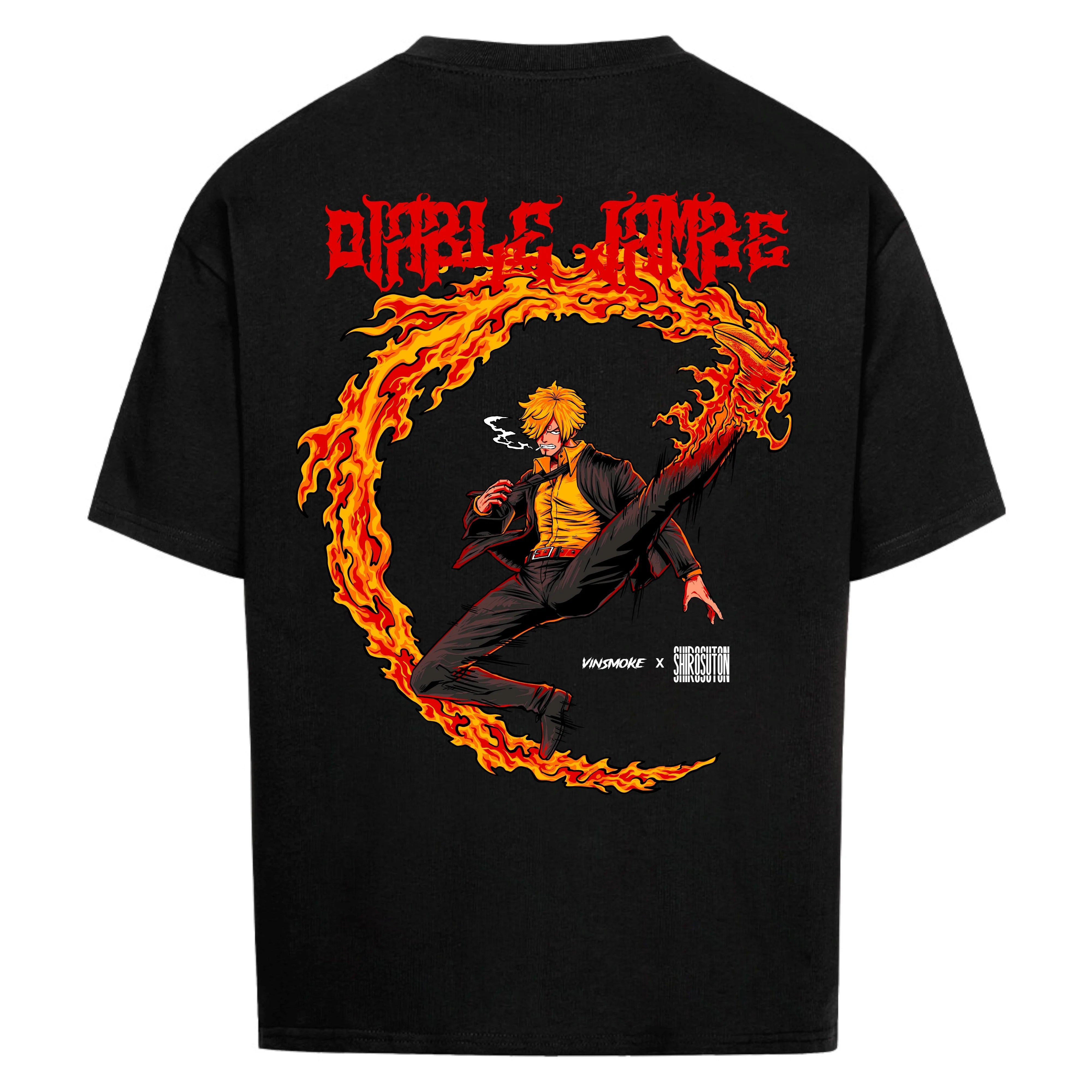 One Piece Sanji T-Shirt im Oversized-Stil – Hochwertiges Anime Merchandise für Streetwear Fans und One Piece Liebhaber.