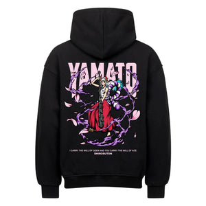 One Piece Yamato Hoodie im Oversized-Stil – Hochwertiges Anime Merchandise für Streetwear Fans und One Piece Liebhaber.