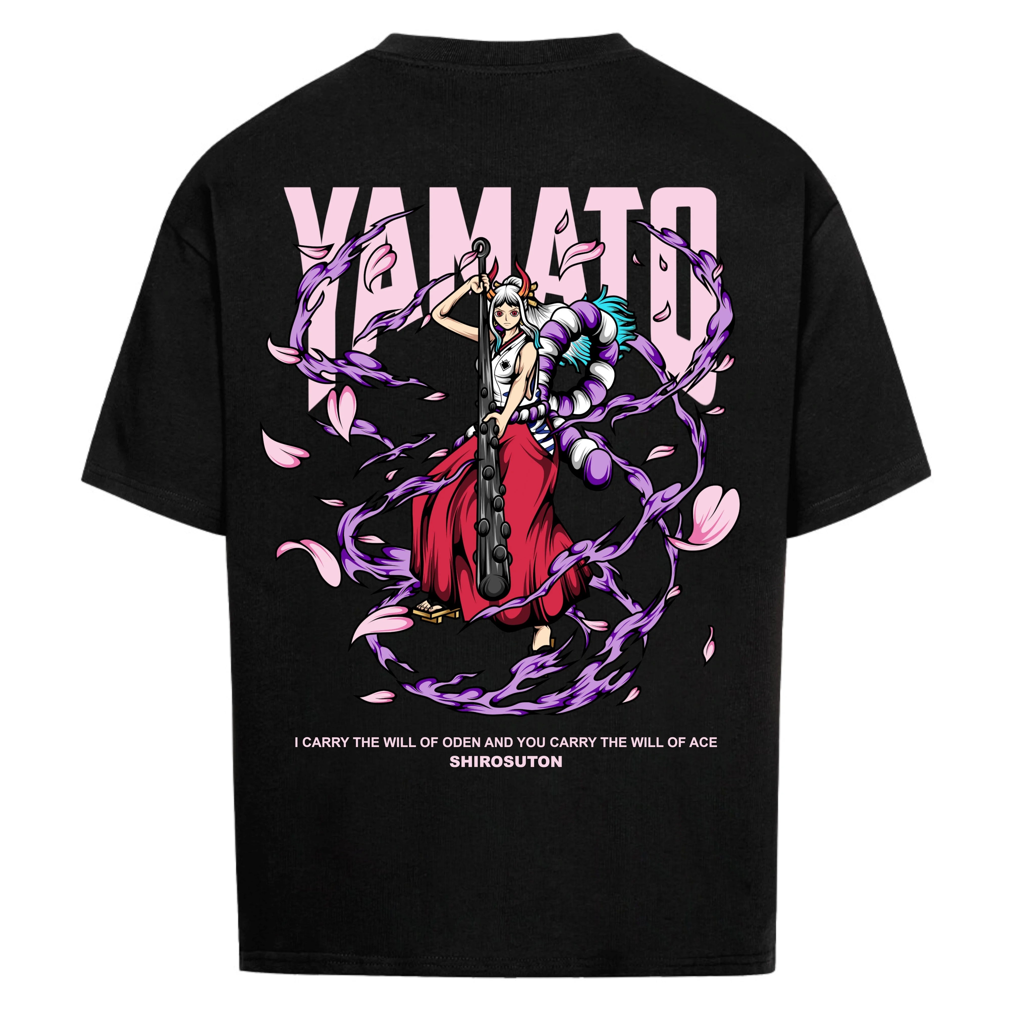 One Piece Yamato T-Shirt im Oversized-Stil – Hochwertiges Anime Merchandise für Streetwear Fans und One Piece Liebhaber.