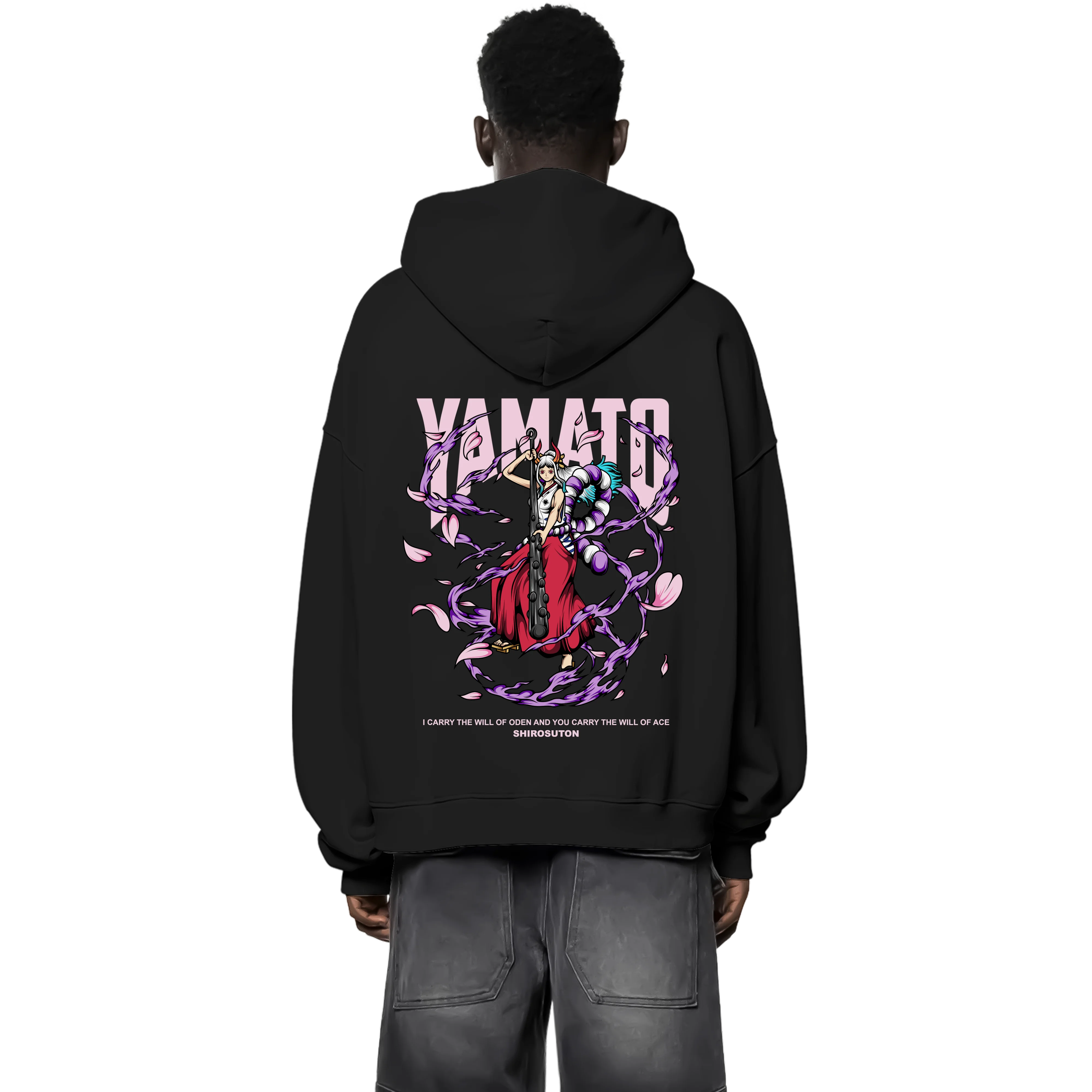 One Piece Yamato Zip Hoodie im Oversized-Stil – Hochwertiges Anime Merchandise für Streetwear Fans und One Piece Liebhaber