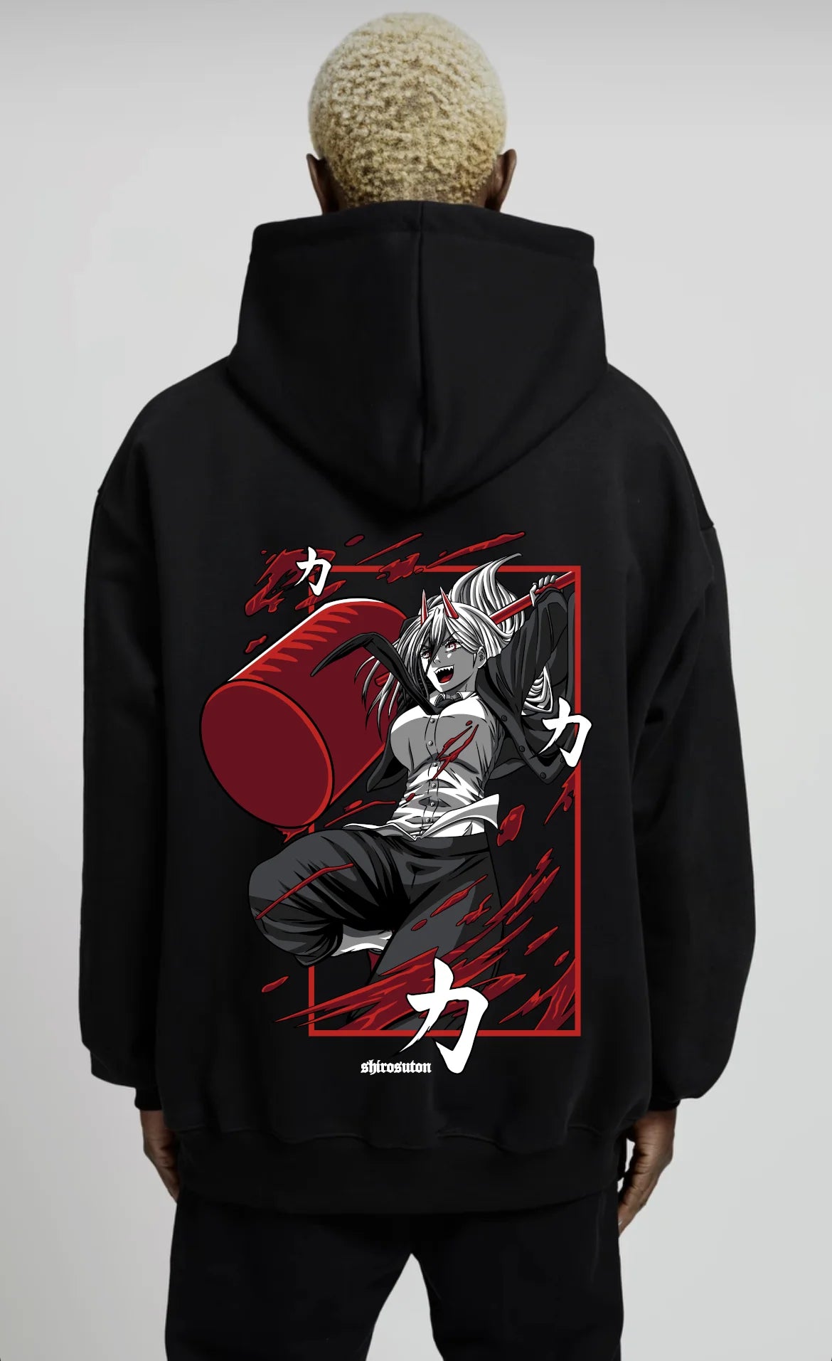 Chainsaw Man Power Hoodie im Oversized-Stil – Hochwertiges Anime Merchandise für Streetwear Fans und Chainsaw Man Liebhaber