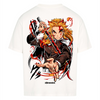 Demon Slayer Rengoku Tshirt im Oversized-Stil – Hochwertiges Anime Merchandise für Streetwear Fans und Demon Slayer Liebhaber.