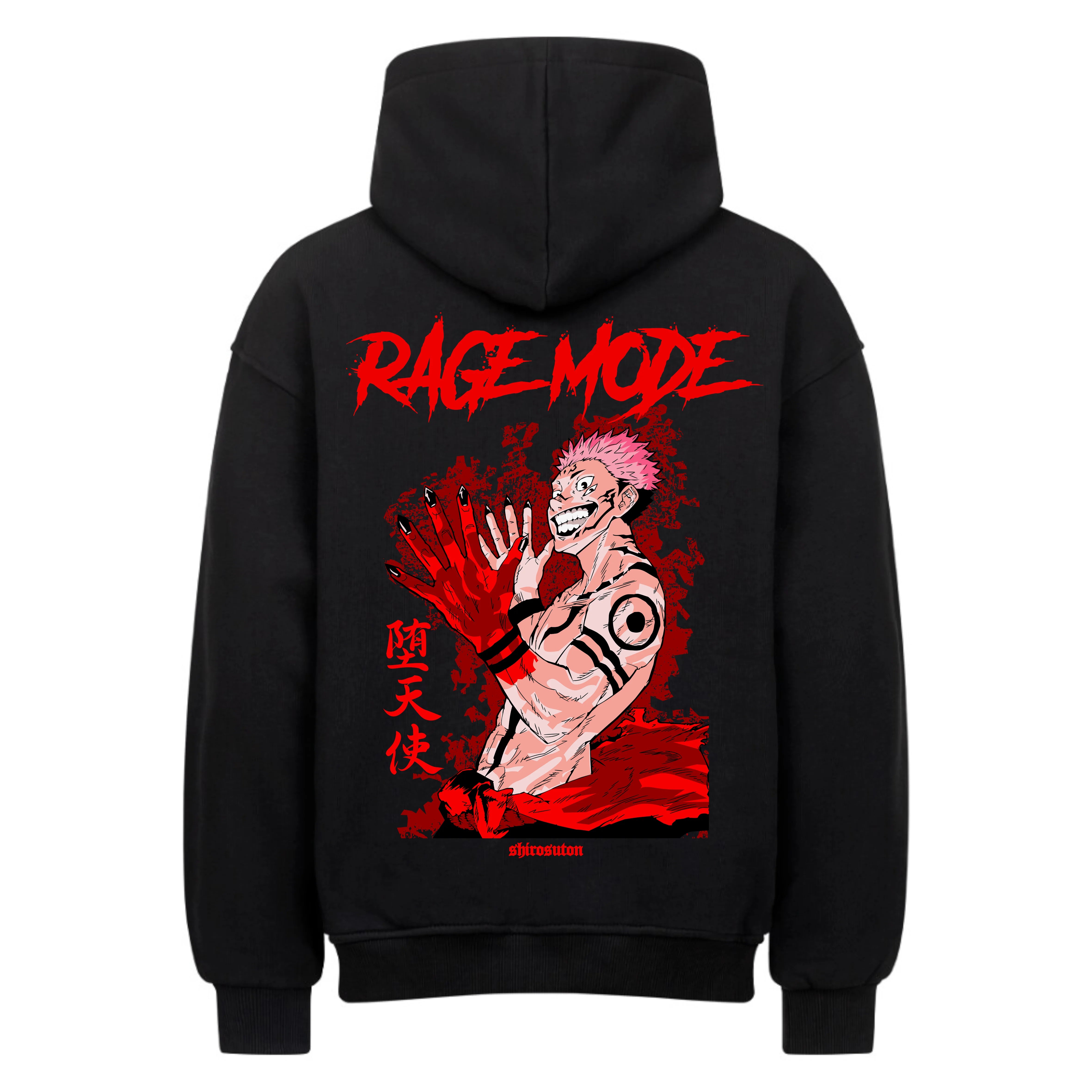 Jujutsu Kaisen Ryomen Sukuna Hoodie im Oversized-Stil – Hochwertiges Anime Merchandise für Gymwear Fans und Jujutsu Kaisen Liebhaber.