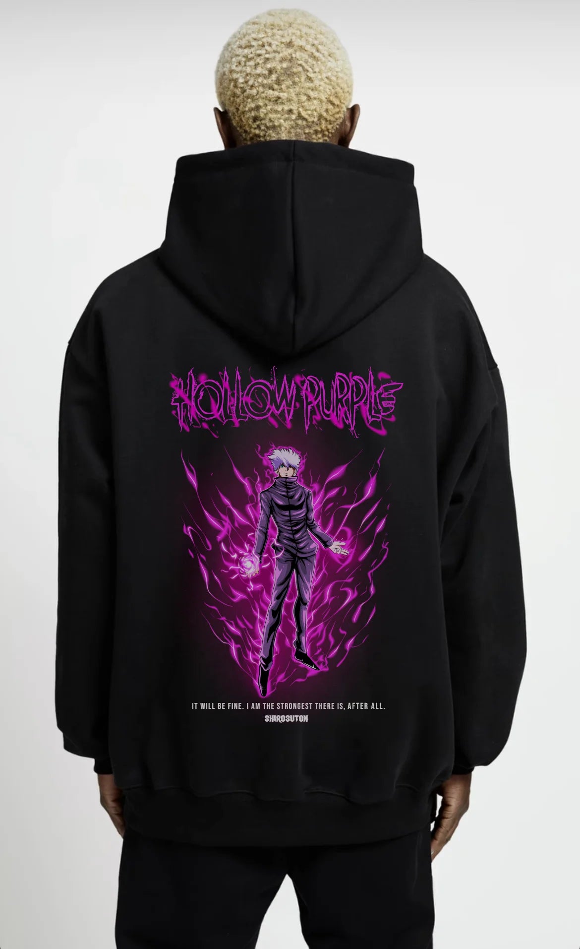 Jujutsu Kaisen Satoru Gojo Hoodie im Oversized-Stil – Hochwertiges Anime Merchandise für Streetwear Fans und Jujutsu Kaisen Liebhaber.