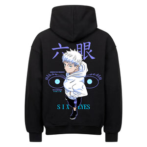 Jujutsu Kaisen Satoru Gojo Hoodie im Oversized-Stil – Hochwertiges Anime Merchandise für Streetwear Fans und Jujutsu Kaisen Liebhaber.